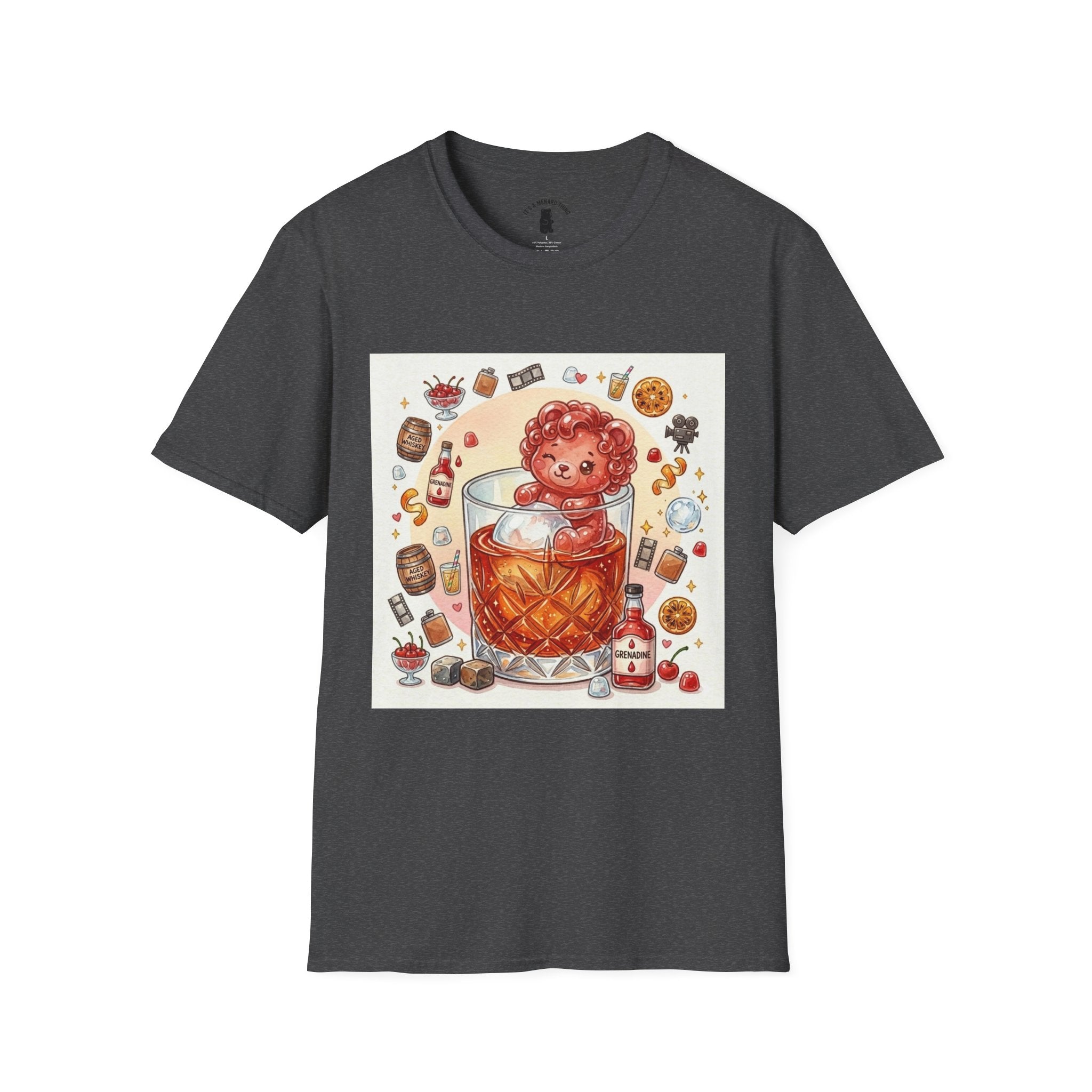 Shirley Temple Boozy Gooey Gummy Bear- Kawaii Graphic T-Shirt