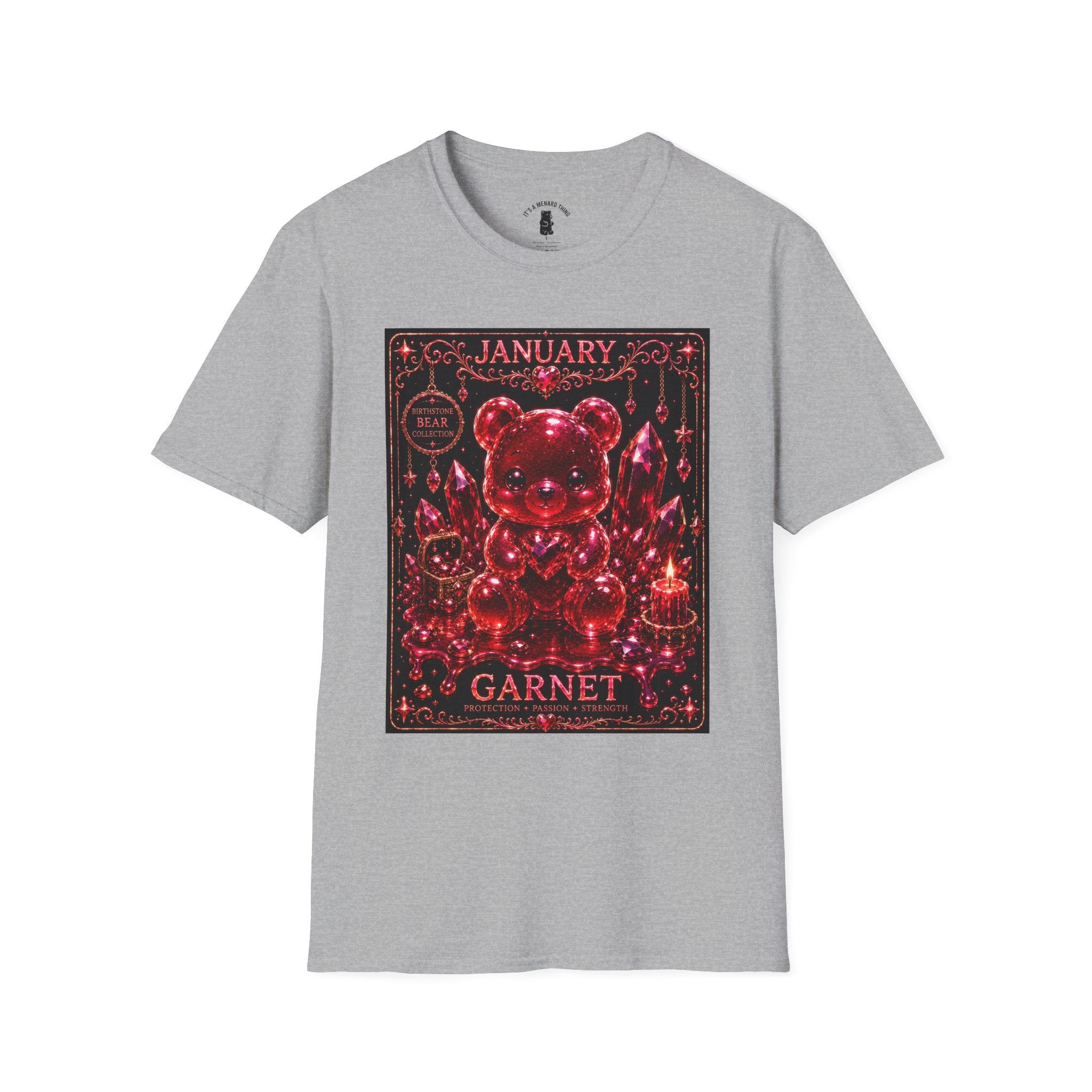 January Garnet Birthstone Oozy Bear Friend Special Addition- Graphic Shirt