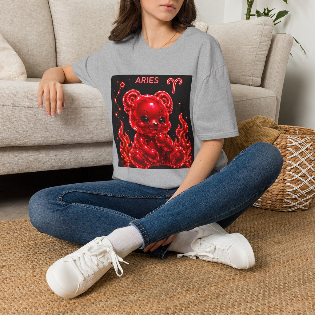Aries Zodiac Oozy Bear Friend Astrology Special Addition- Graphic Shirt