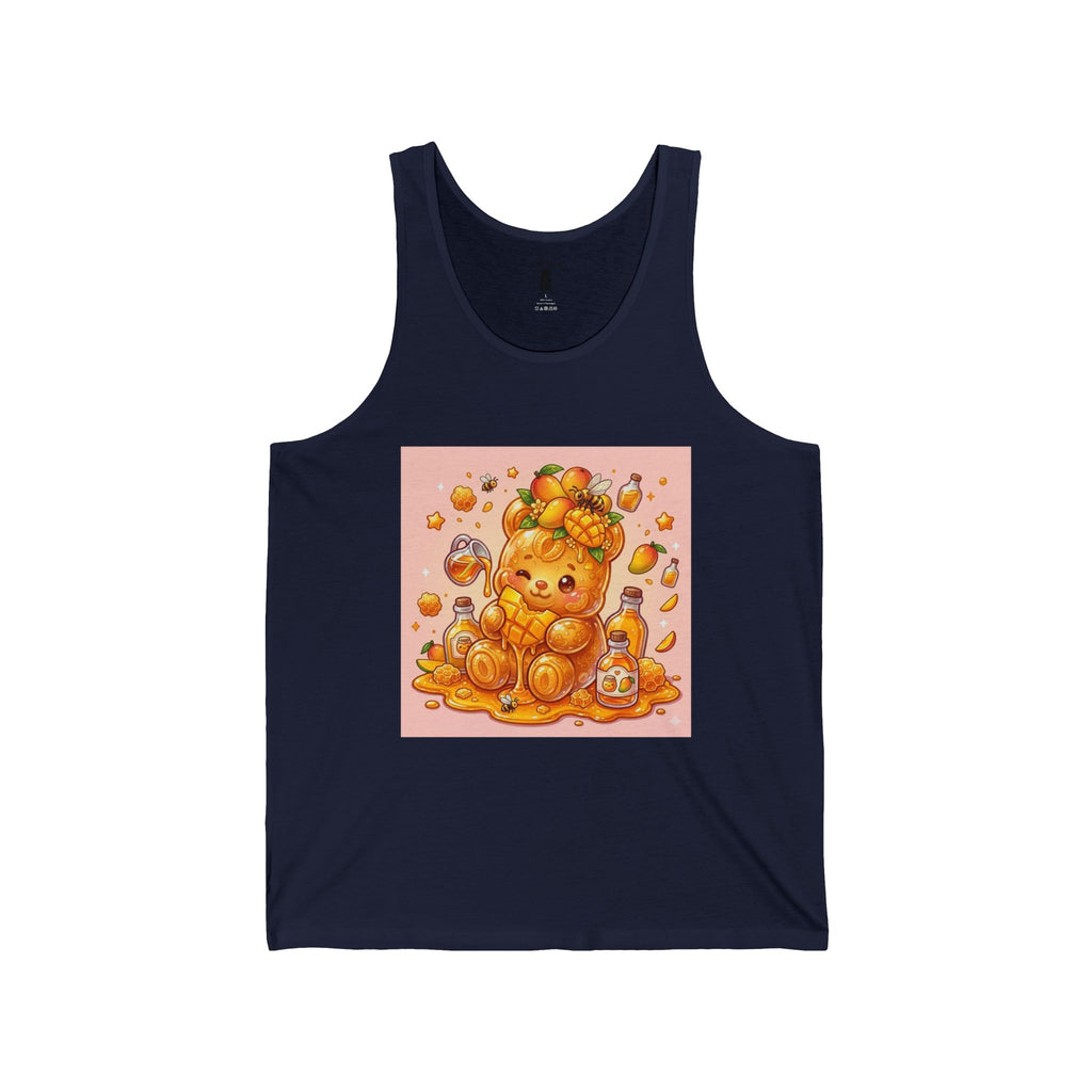 Delicous Ripe Mango, Exotic Fruit Gooey Gummy Bear — Kawaii Graphic Tank Top