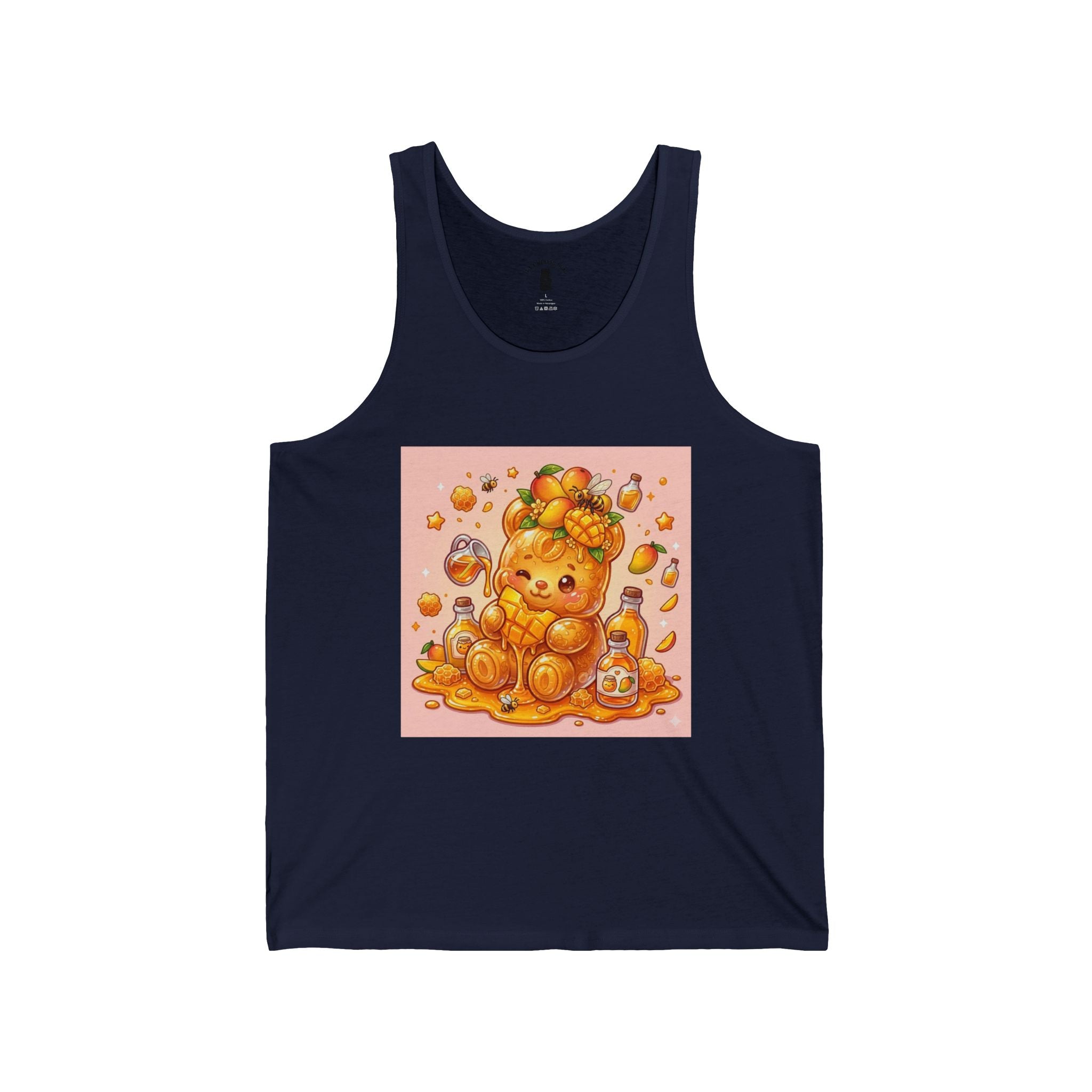 Delicous Ripe Mango, Exotic Fruit Gooey Gummy Bear — Kawaii Graphic Tank Top