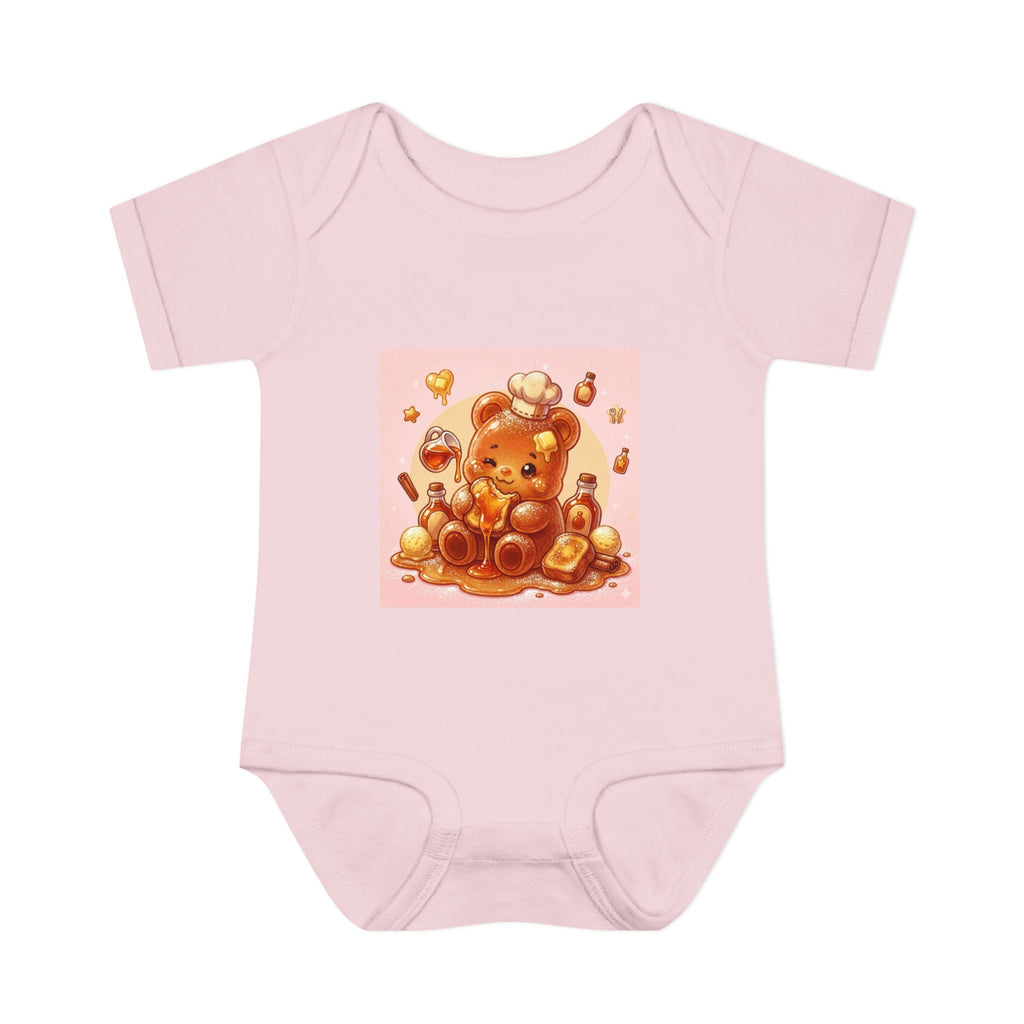 French Toast Gooey with Syrup Gummy Bear & Hearts Design