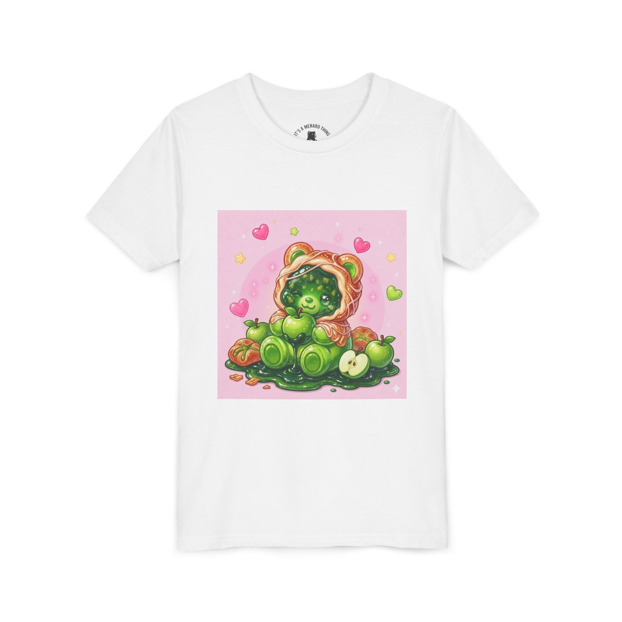 Cute Green Apple Gooey Gummy Danish Bear