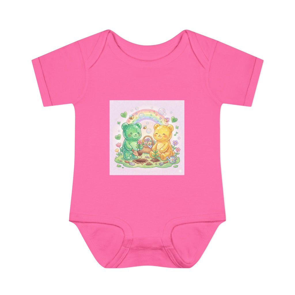 Copy of Infant Bodysuit — Oozy Gummy Bears Gardening Baby Onesie