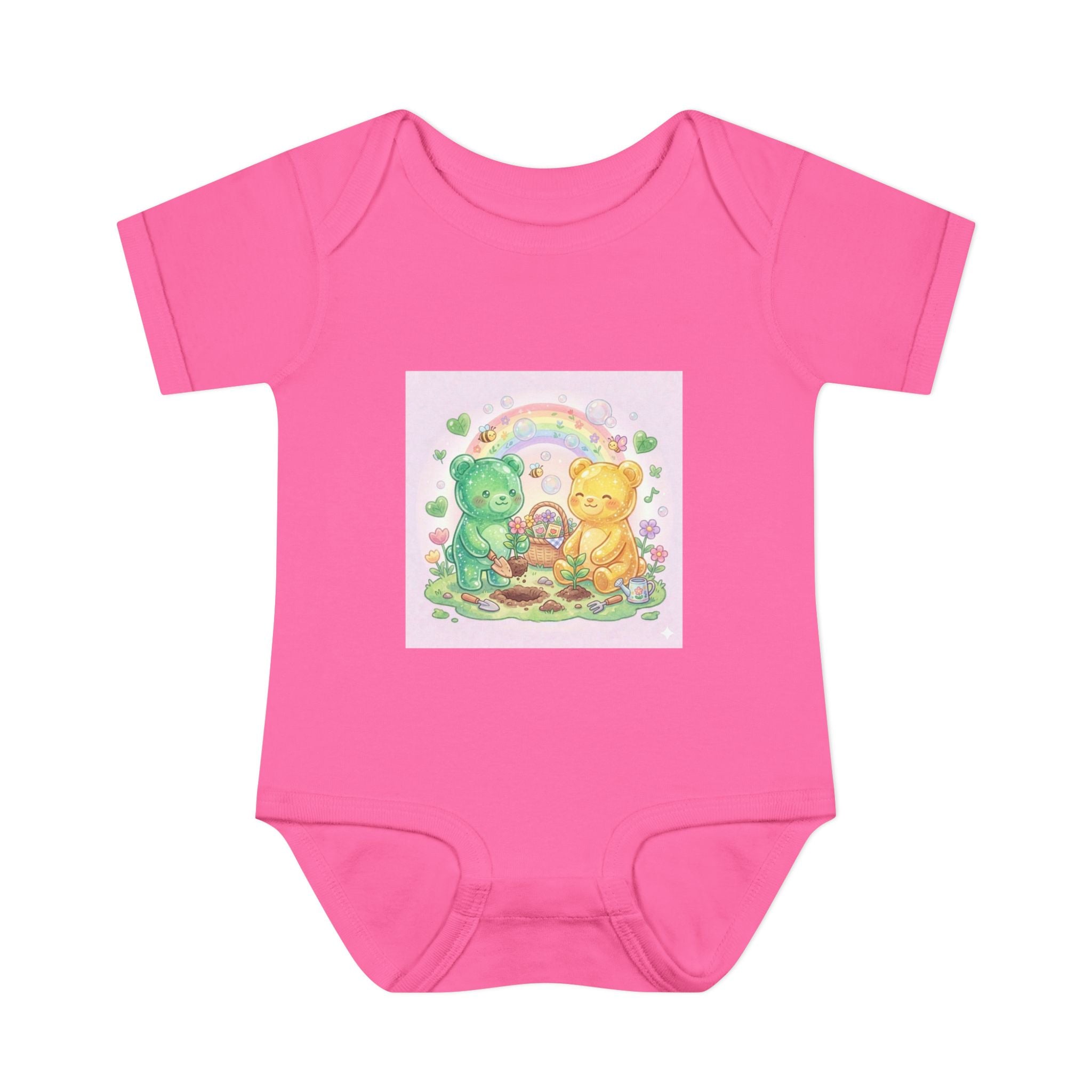 Copy of Infant Bodysuit — Oozy Gummy Bears Gardening Baby Onesie