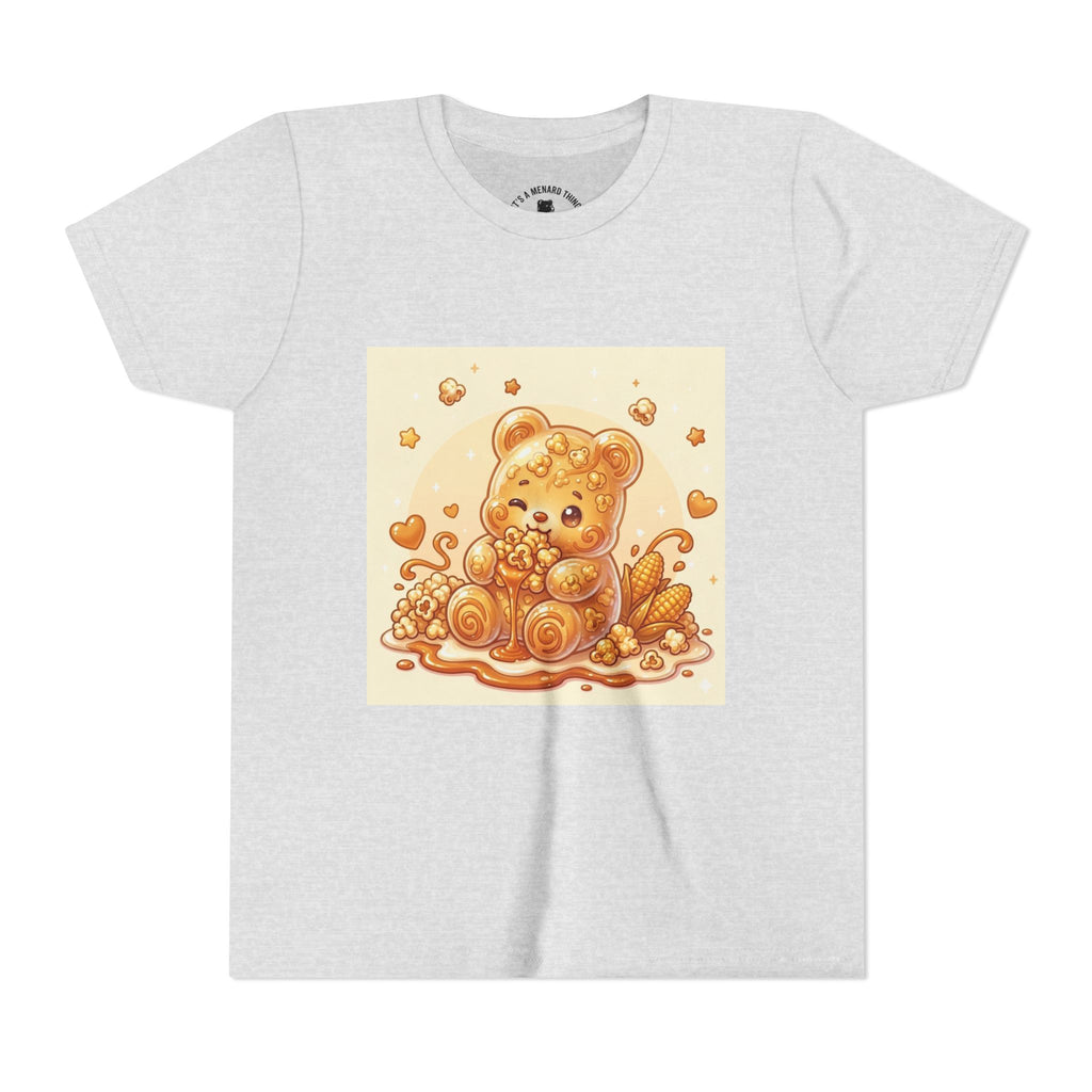 Caramel Corn Gooey Gummy Bear Graphic Youth Shirt