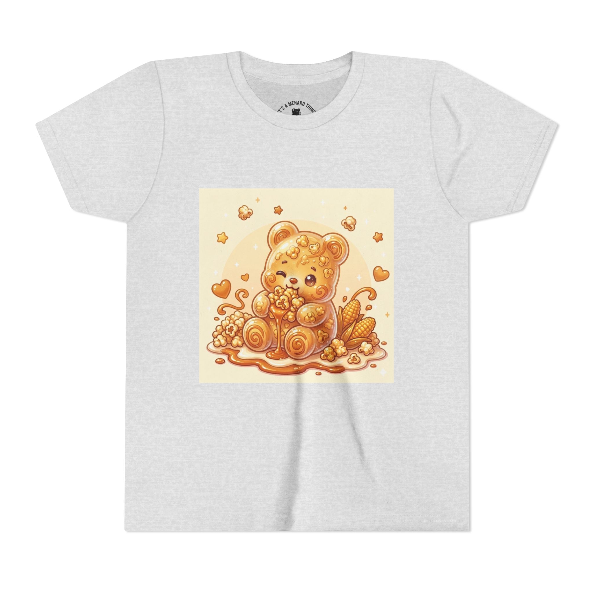 Caramel Corn Gooey Gummy Bear Graphic Youth Shirt