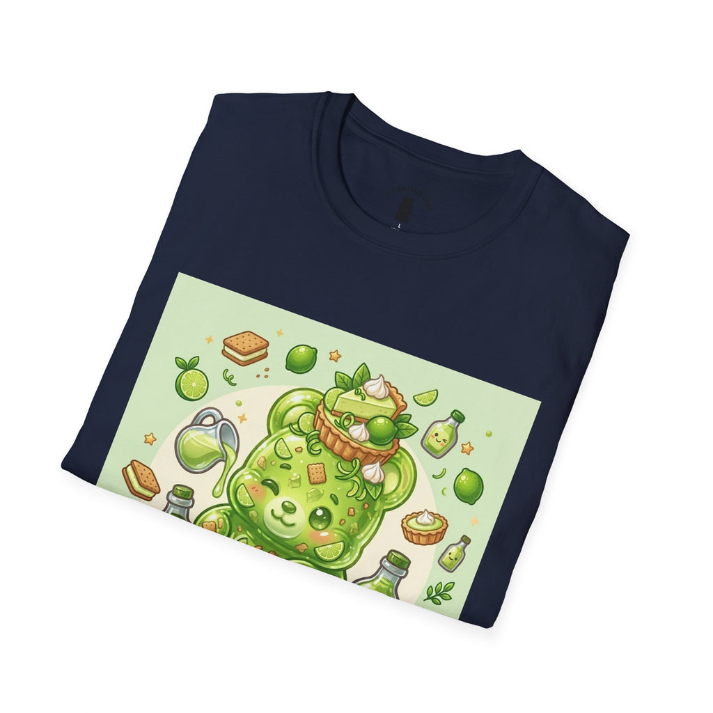 Keylime cream Pie, Exotic Gooey Gummy Bear — Kawaii Illustration T-Shirt