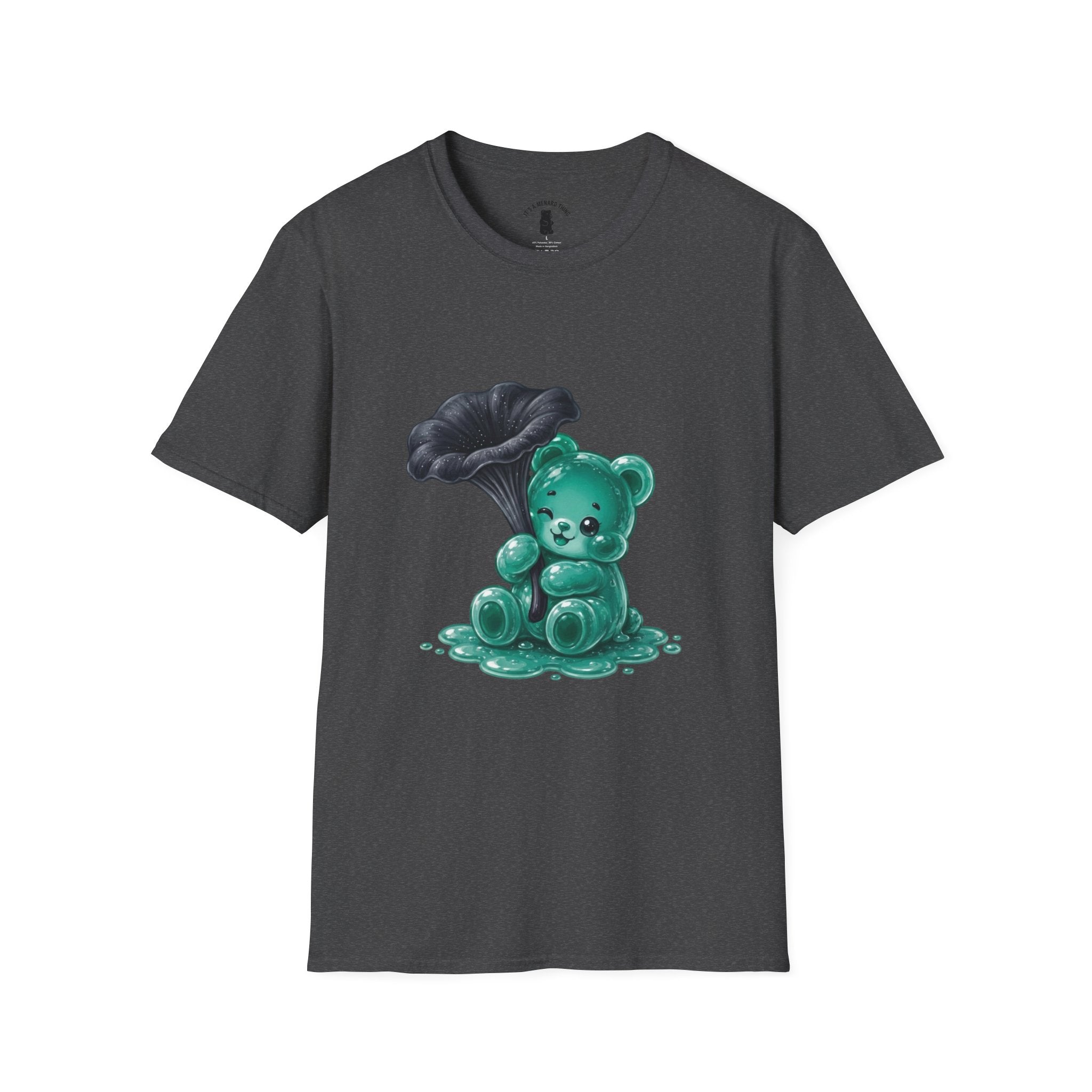 Black Trumpet Mushroom, Teal Special Oozy Bear Gummy Special- Graphic Shirt