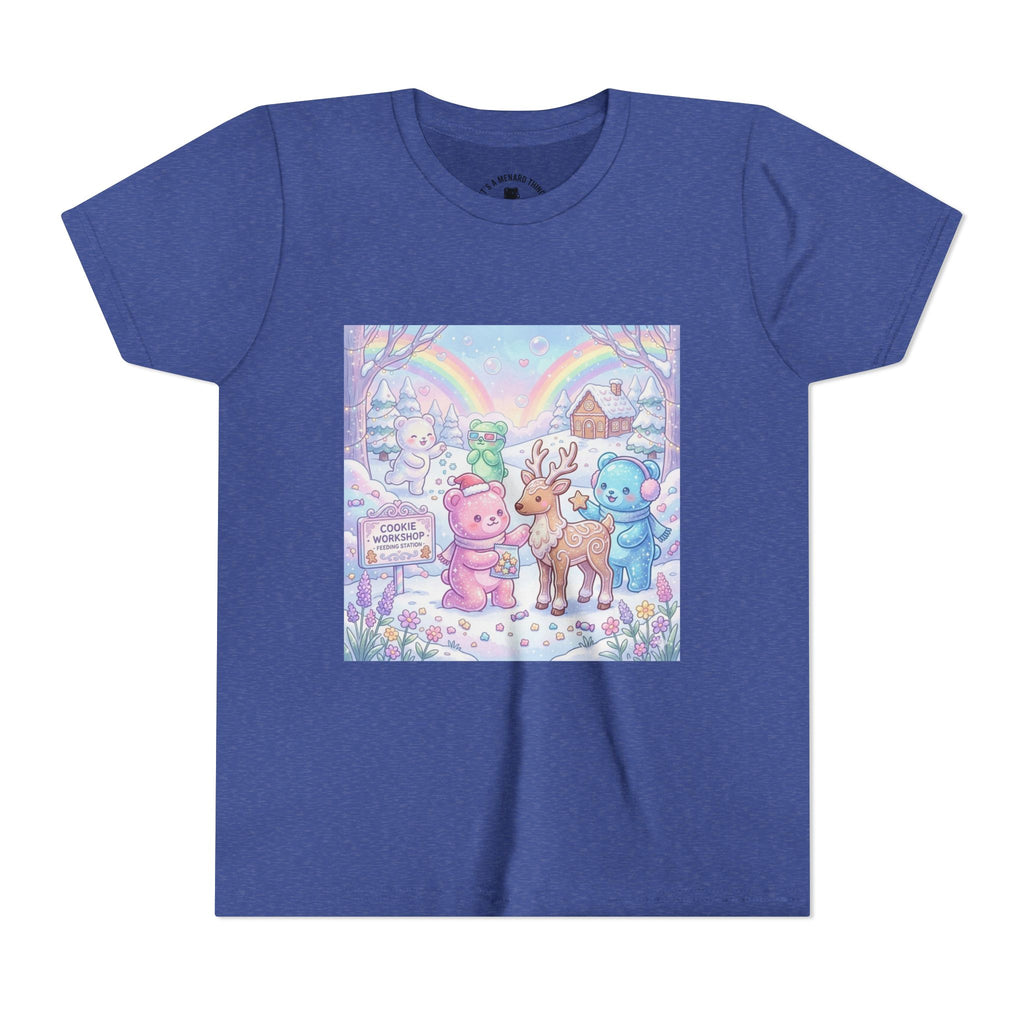 Gooey Gummies Feed Reindeer Graphic Youth Shirt