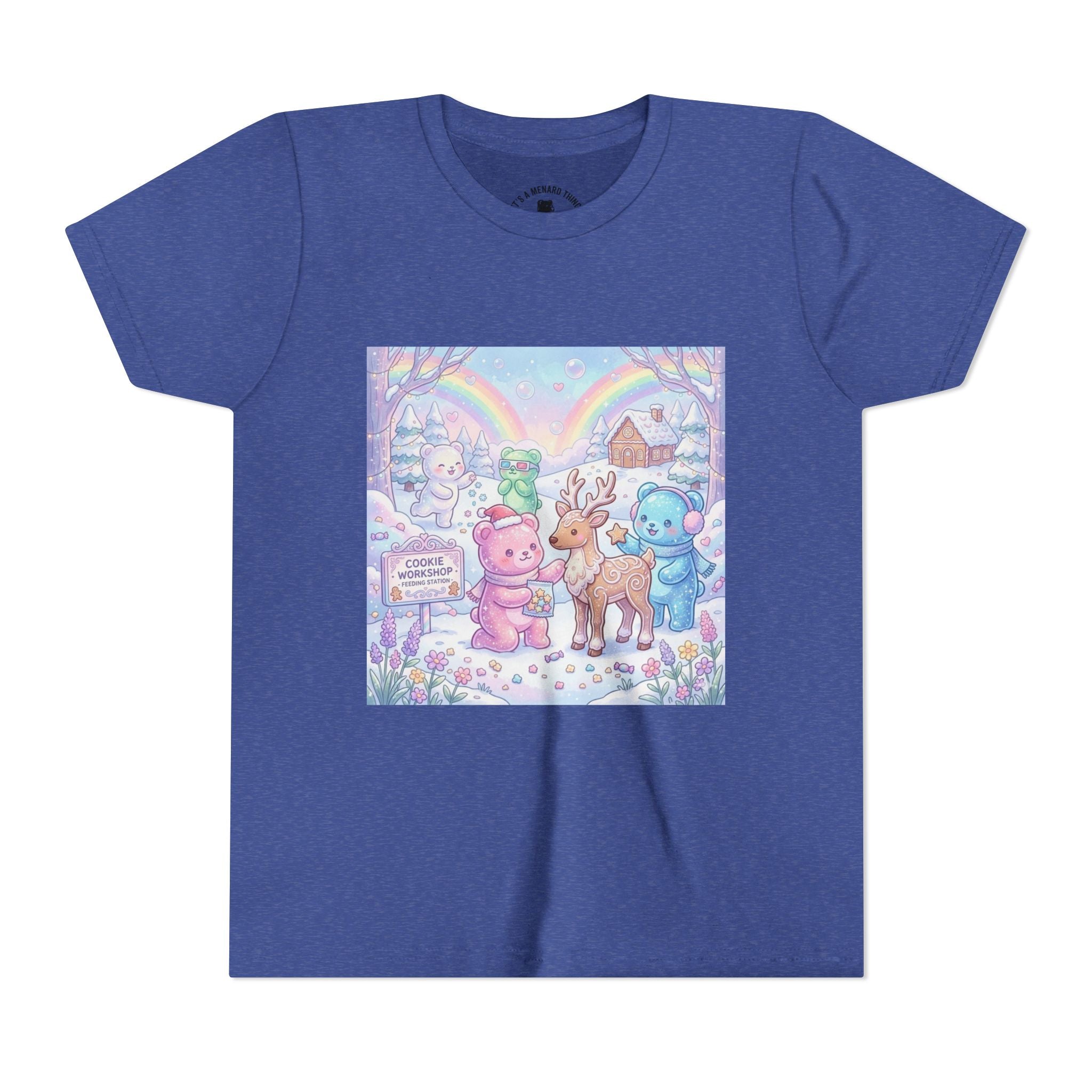 Gooey Gummies Feed Reindeer Graphic Youth Shirt