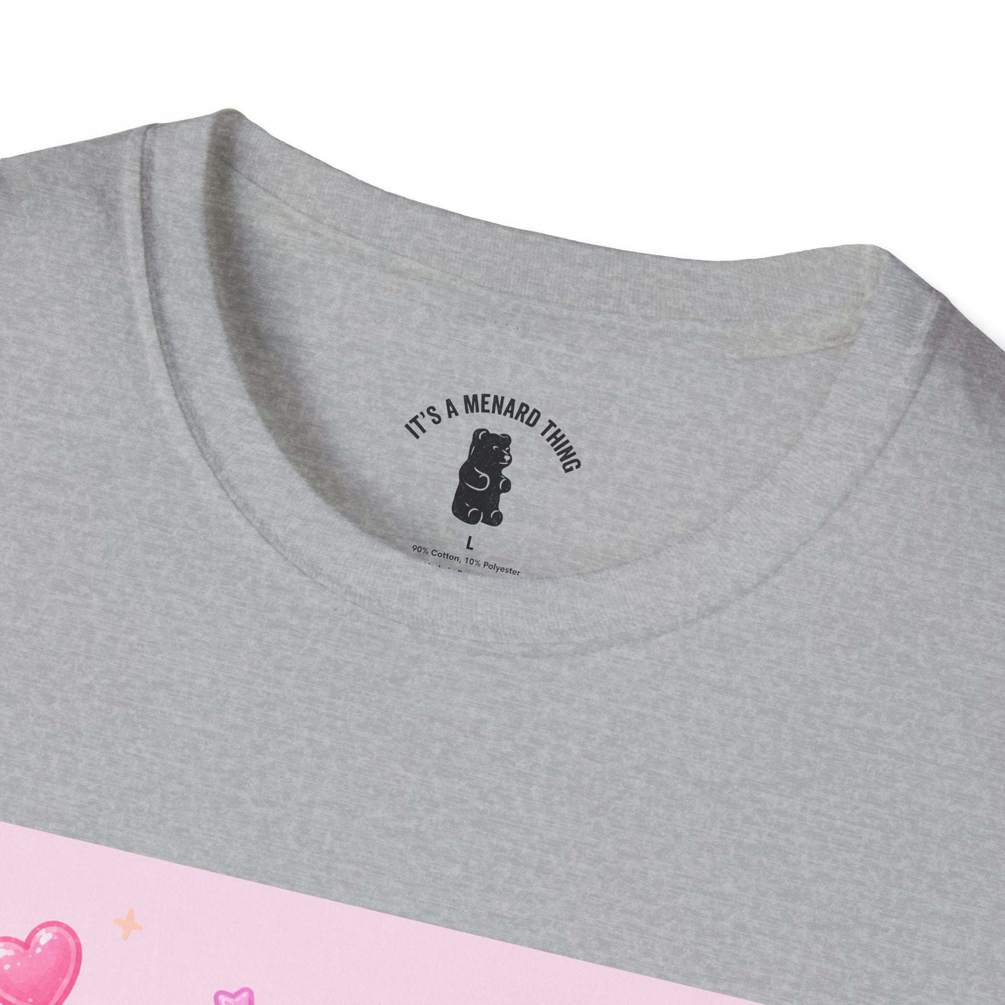 Kawaii Neapolitan Gooey Gummy Bear — Cute Heart Dessert Graphic Tee