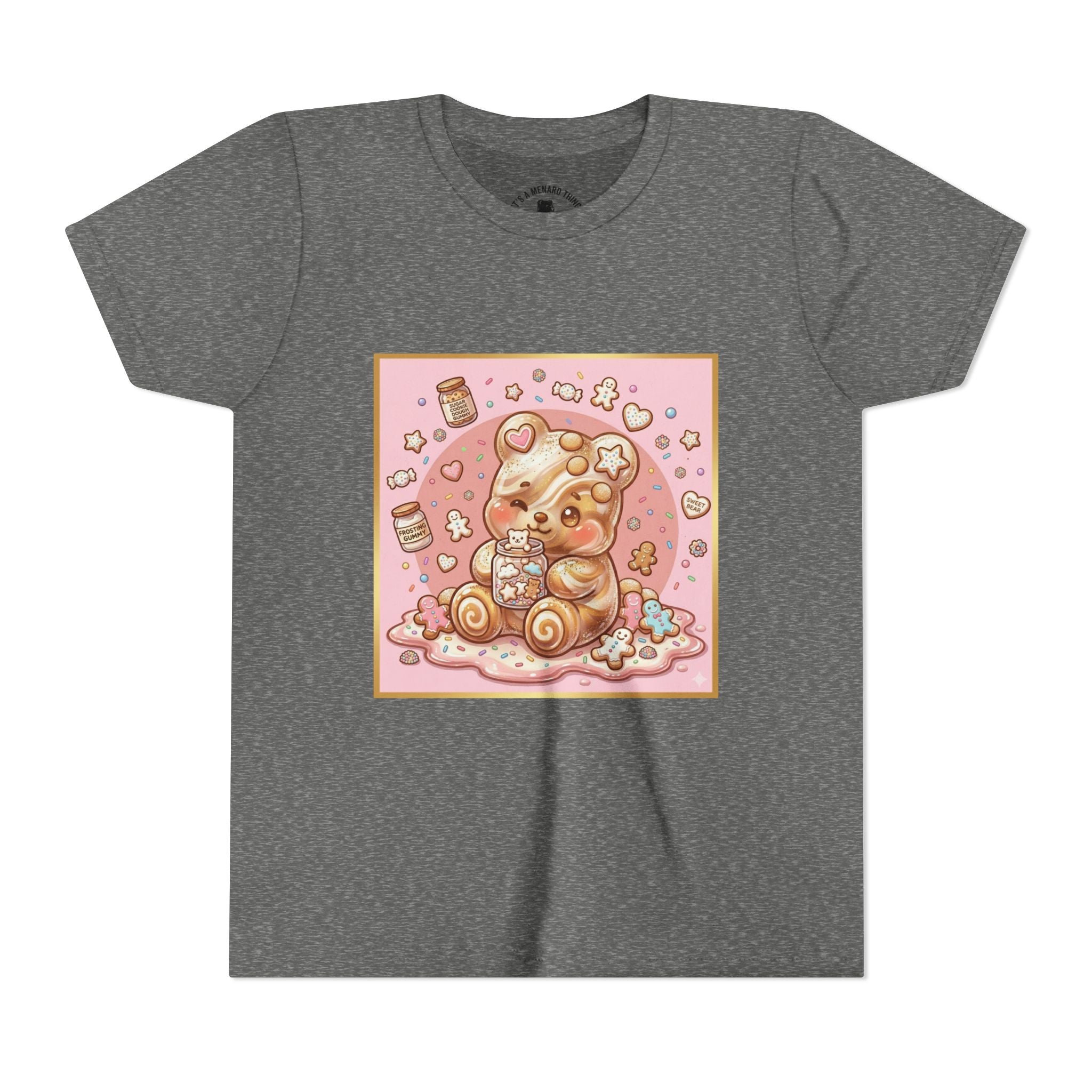 Sugar Frosted Holiday Cookie Gooey Gummy Bear Youth T-Shirt