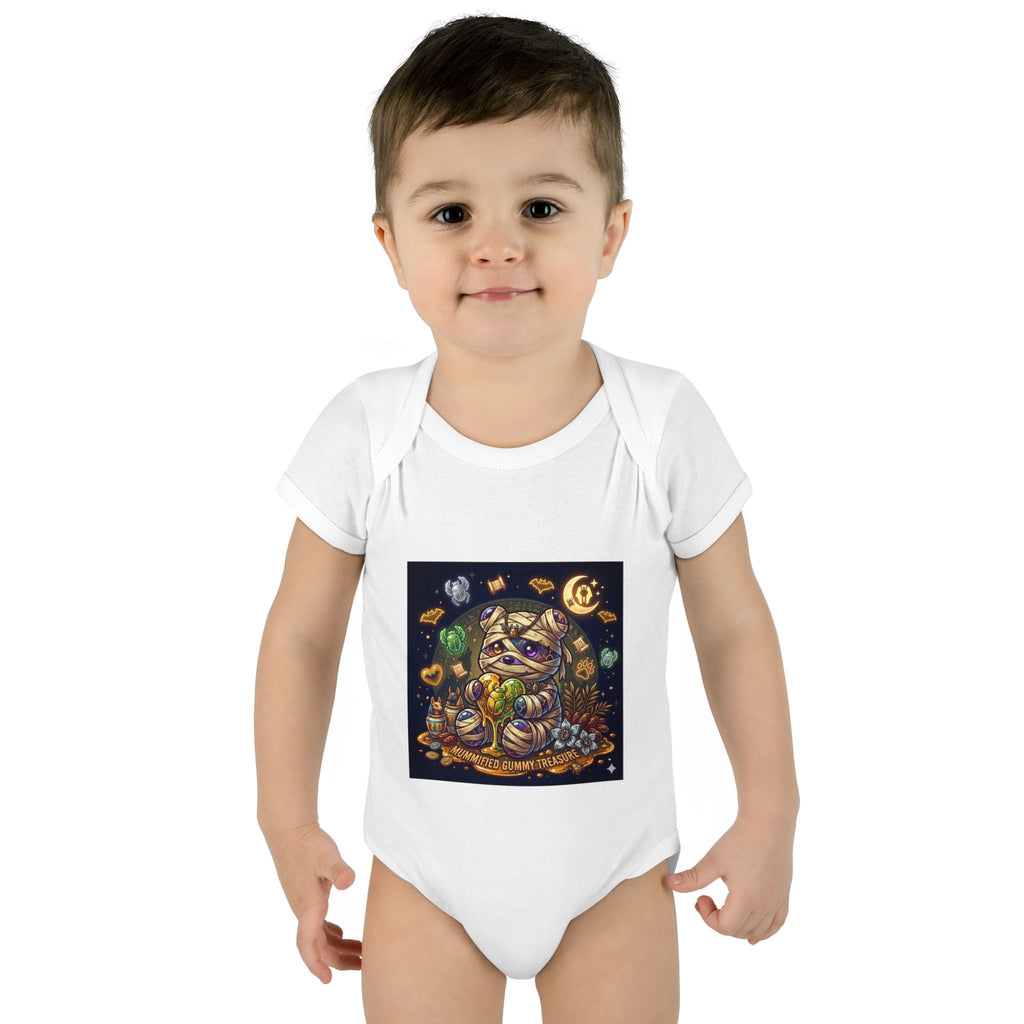 Infant Bodysuit - Cute Gooey Mummy Bear Halloween