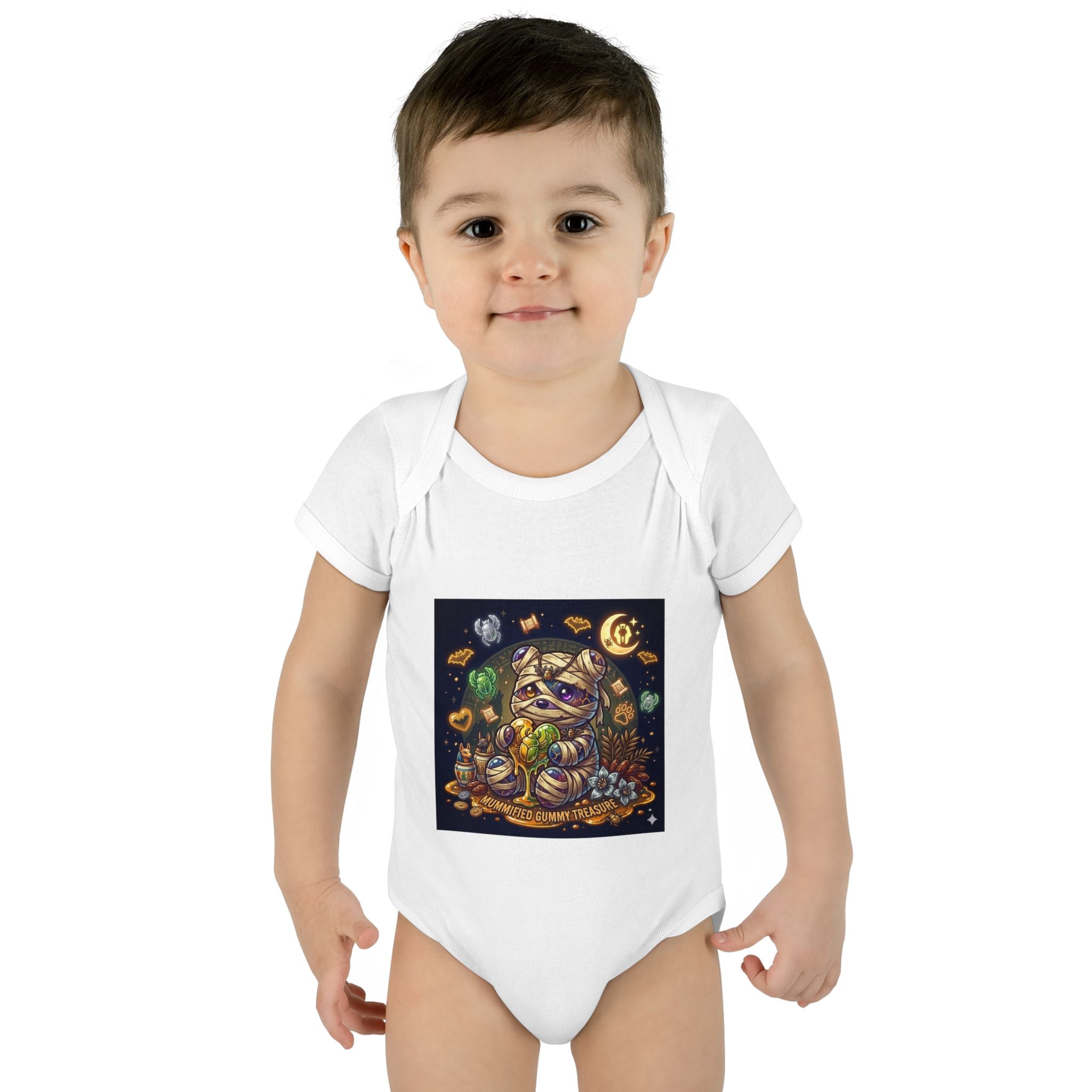 Infant Bodysuit - Cute Gooey Mummy Bear Halloween