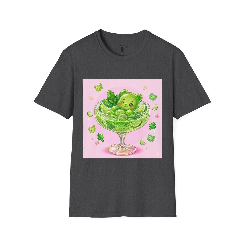 Lime Green Smooth Margaritta Boozy Gooey Gummy Bear- Kawaii Graphic T-Shirt