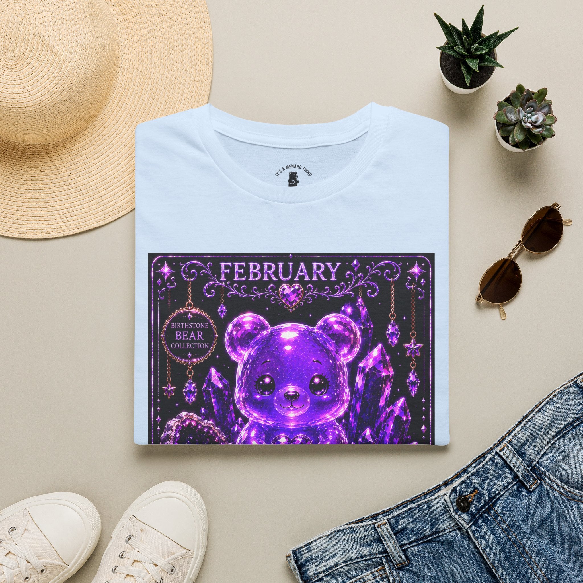 February, Amethyst Birthstone Oozy Bear Friend Special Addition- Graphic
