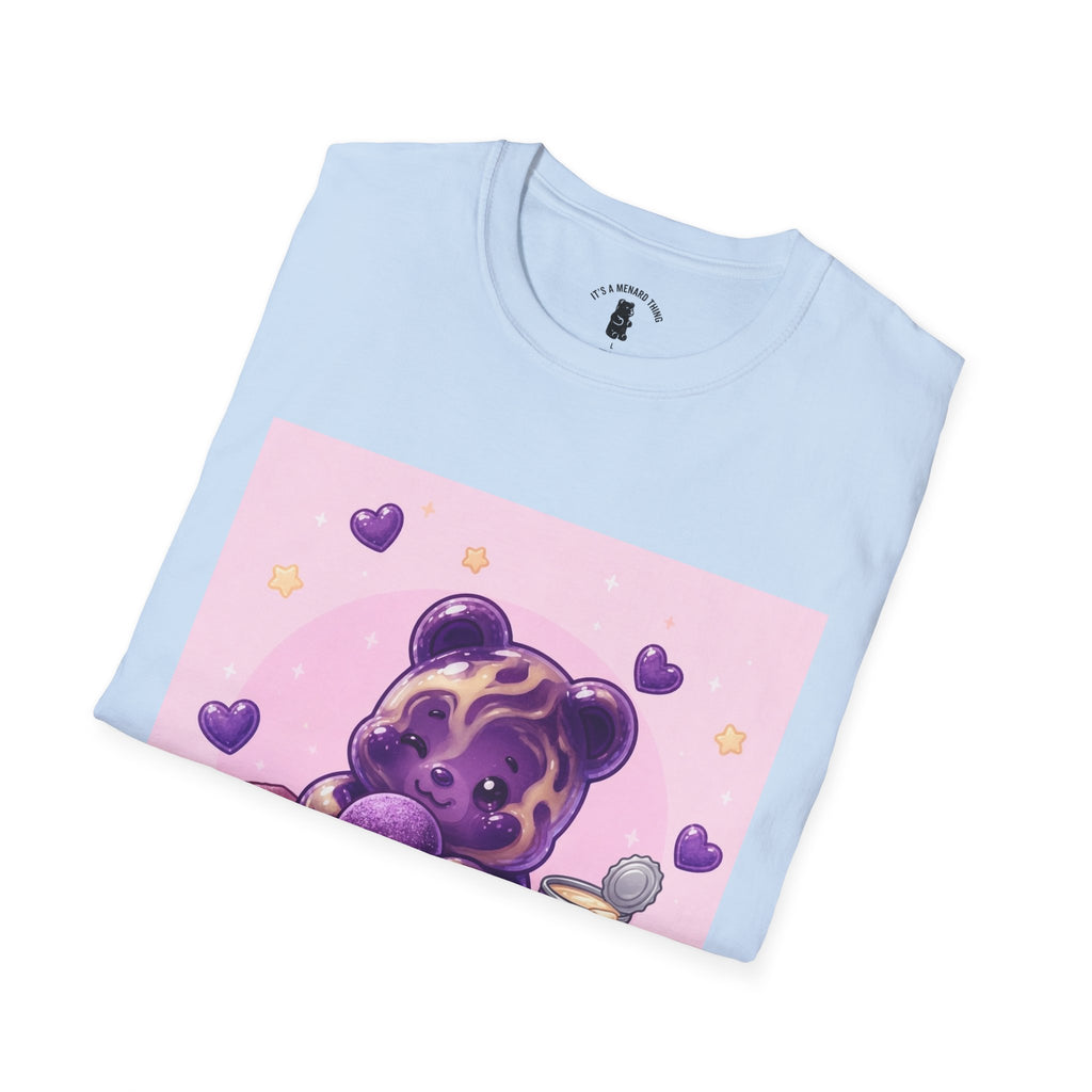 Ube & Condensed Milke Purple Gooey Gummy Bear — Kawaii Graphic Tee
