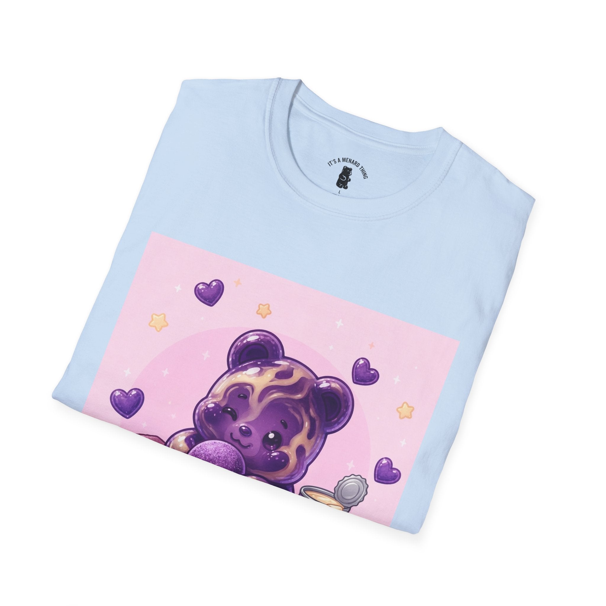 Ube & Condensed Milke Purple Gooey Gummy Bear — Kawaii Graphic Tee