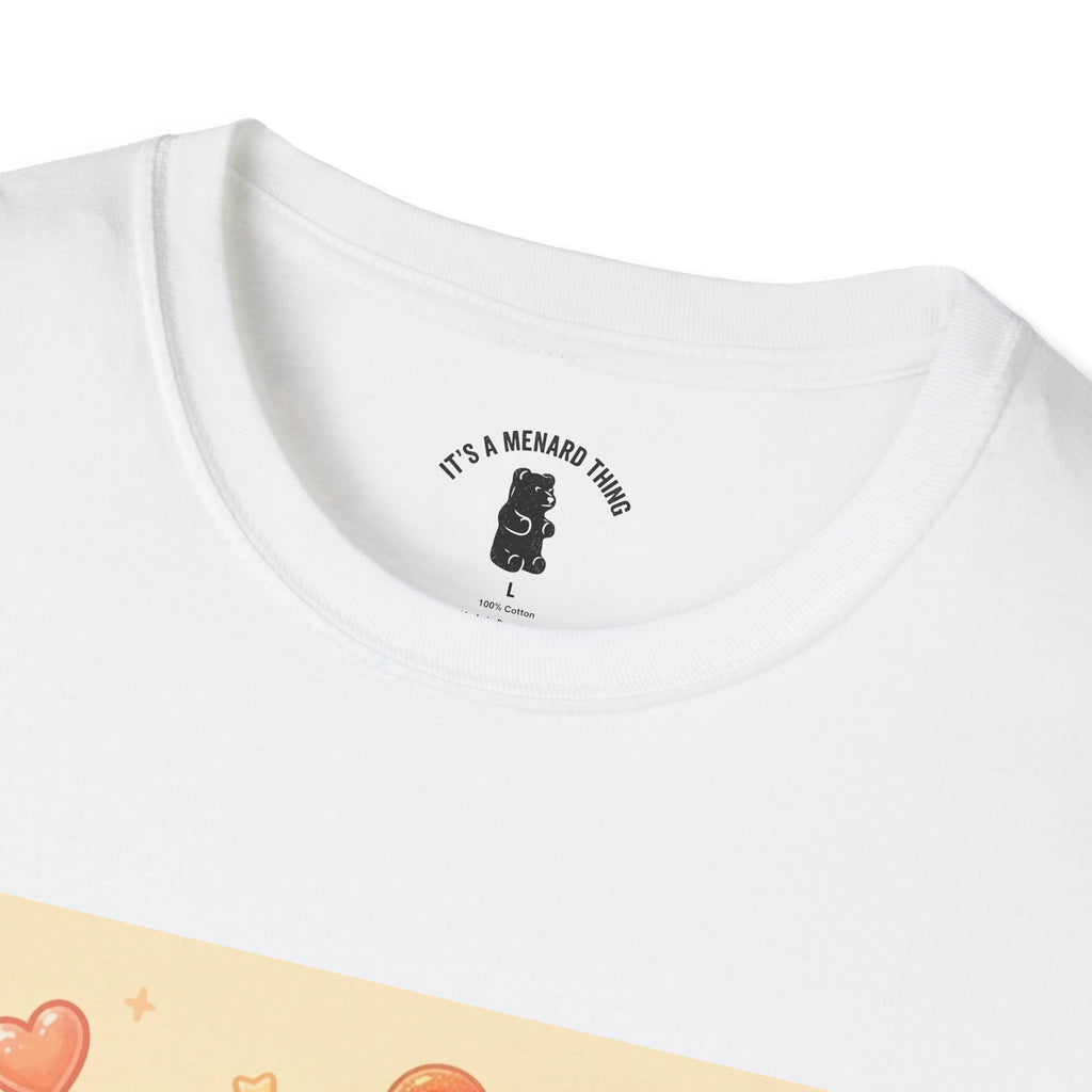 Peach Ring Gooey Gummy Bear- Cute Graphic T-Shirt