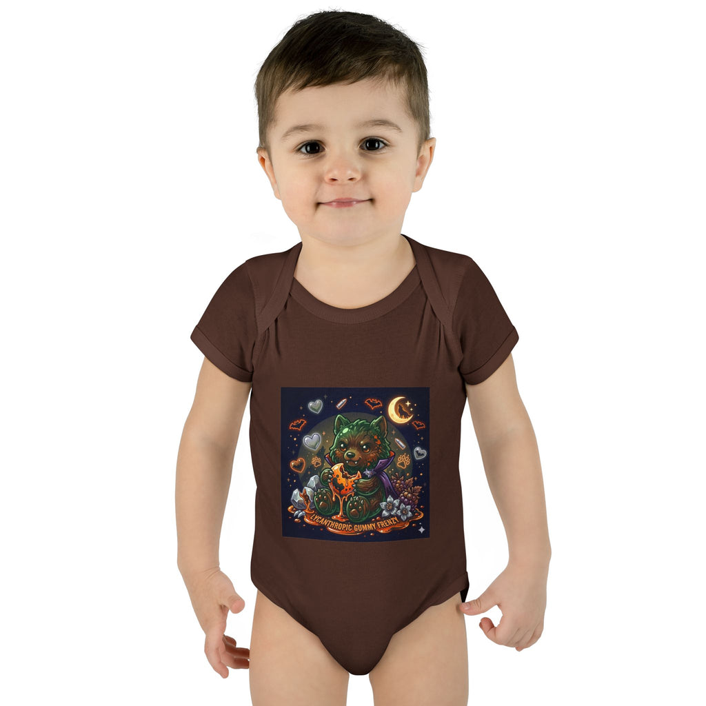 Baby Bodysuit — Cute Halloween Werewolf Gooey Bear