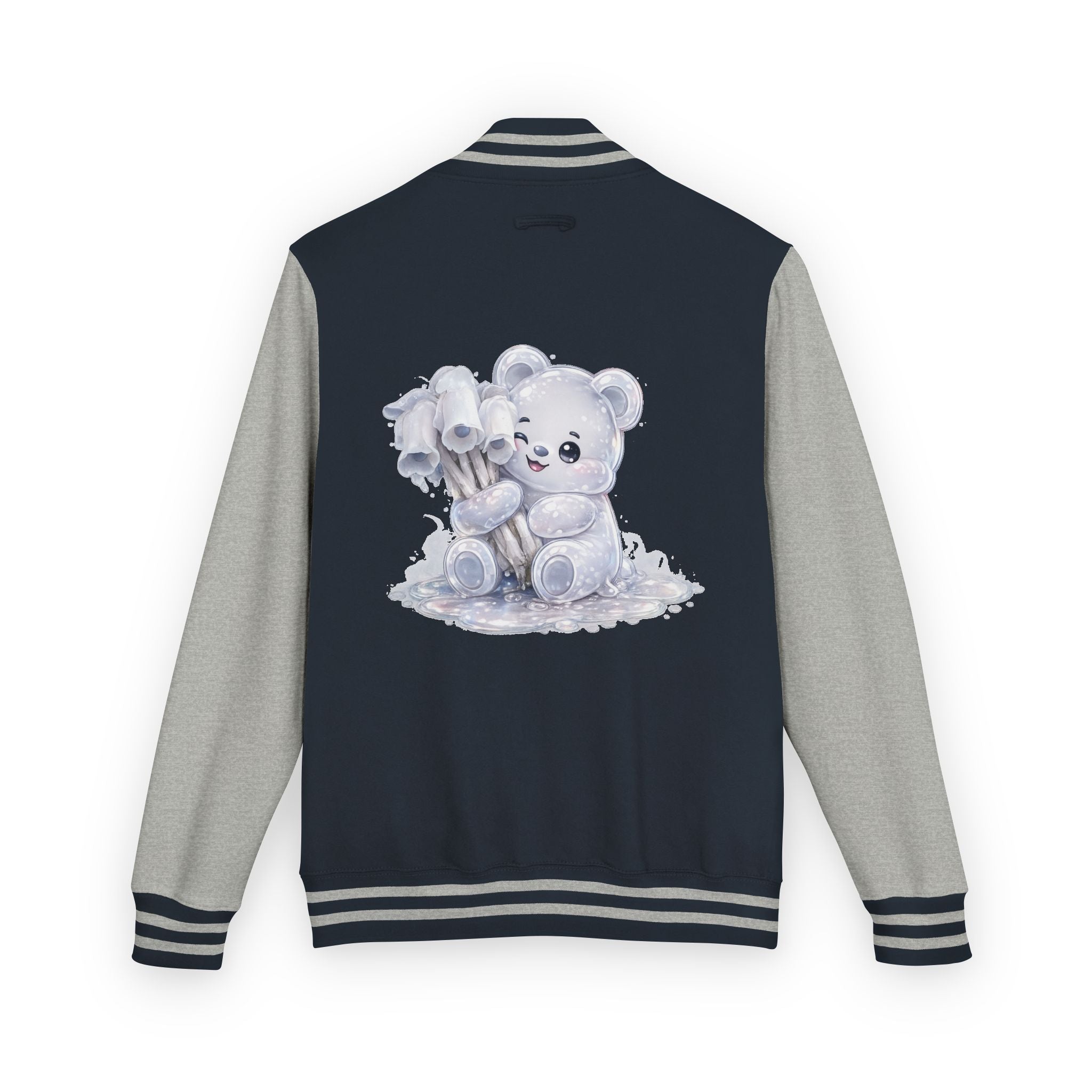 White Ghost Pipe Custer, Oozy Bears Mushroom Special- Letterman Graphic Jacket