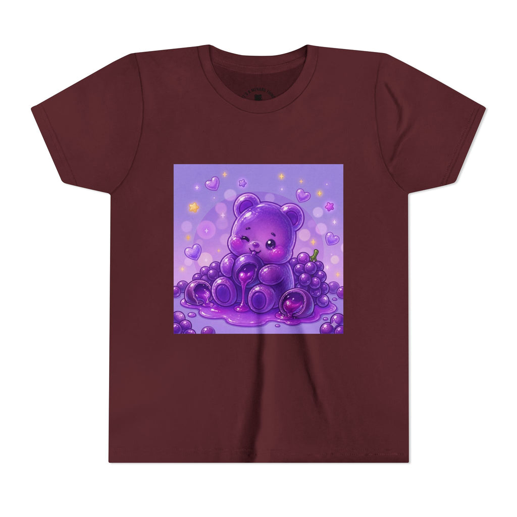 Gooey Grape Gummy Bear Cute Kids Shirt