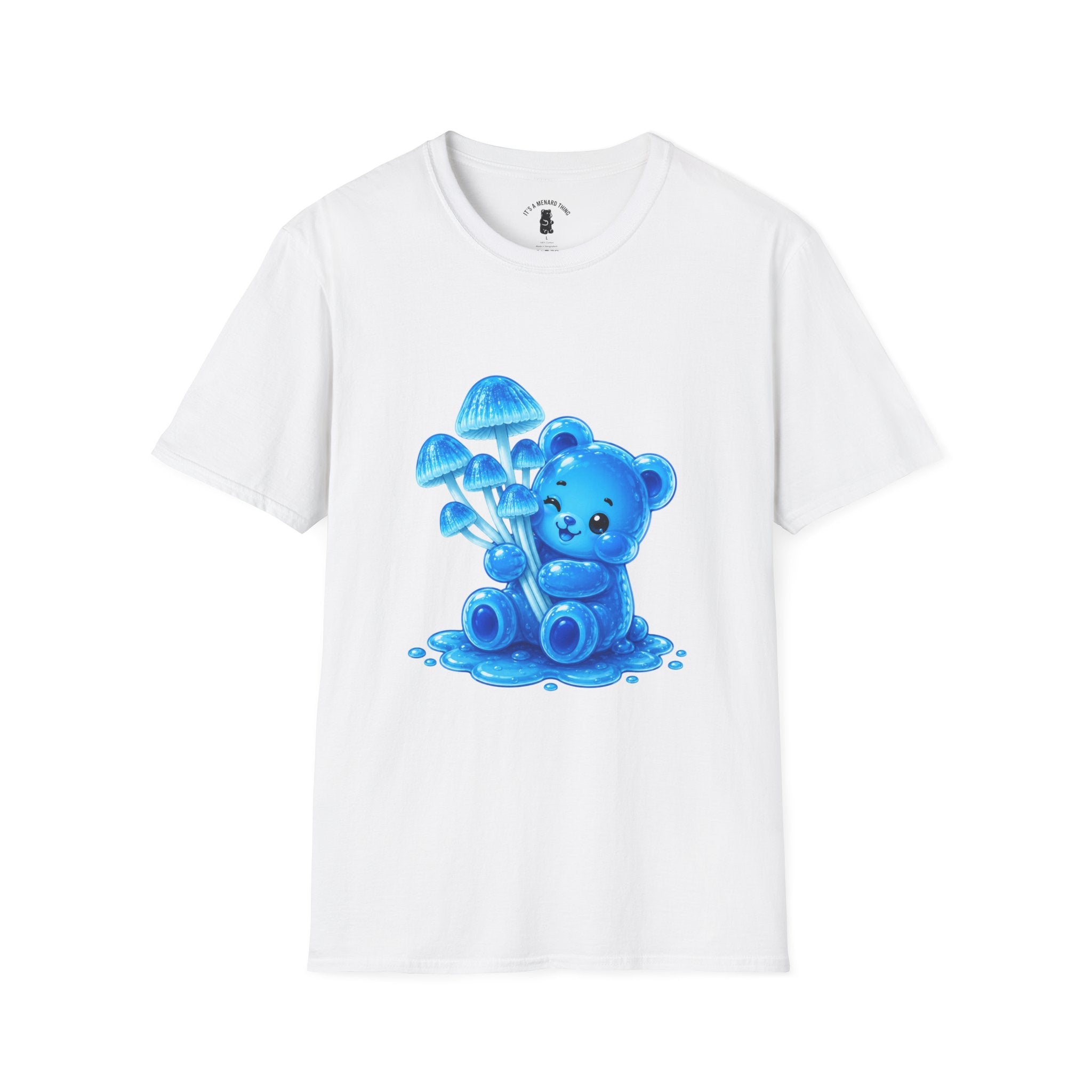 Small Cluster of Blue Mini pipe Mushrooms, Oozy Bear Special- Graphic Shirt