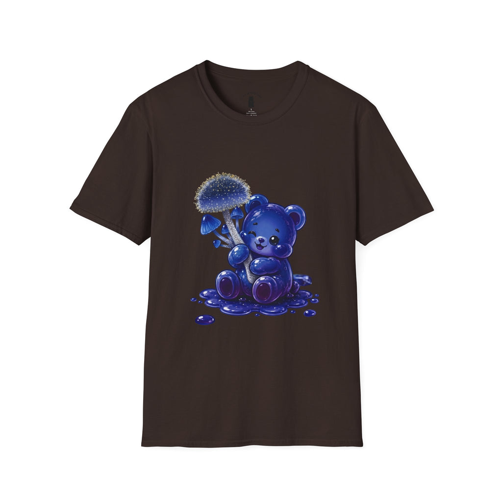 Special Small Blue Mushroom, Oozy Bears Gummy Friend- Graphic Shirt