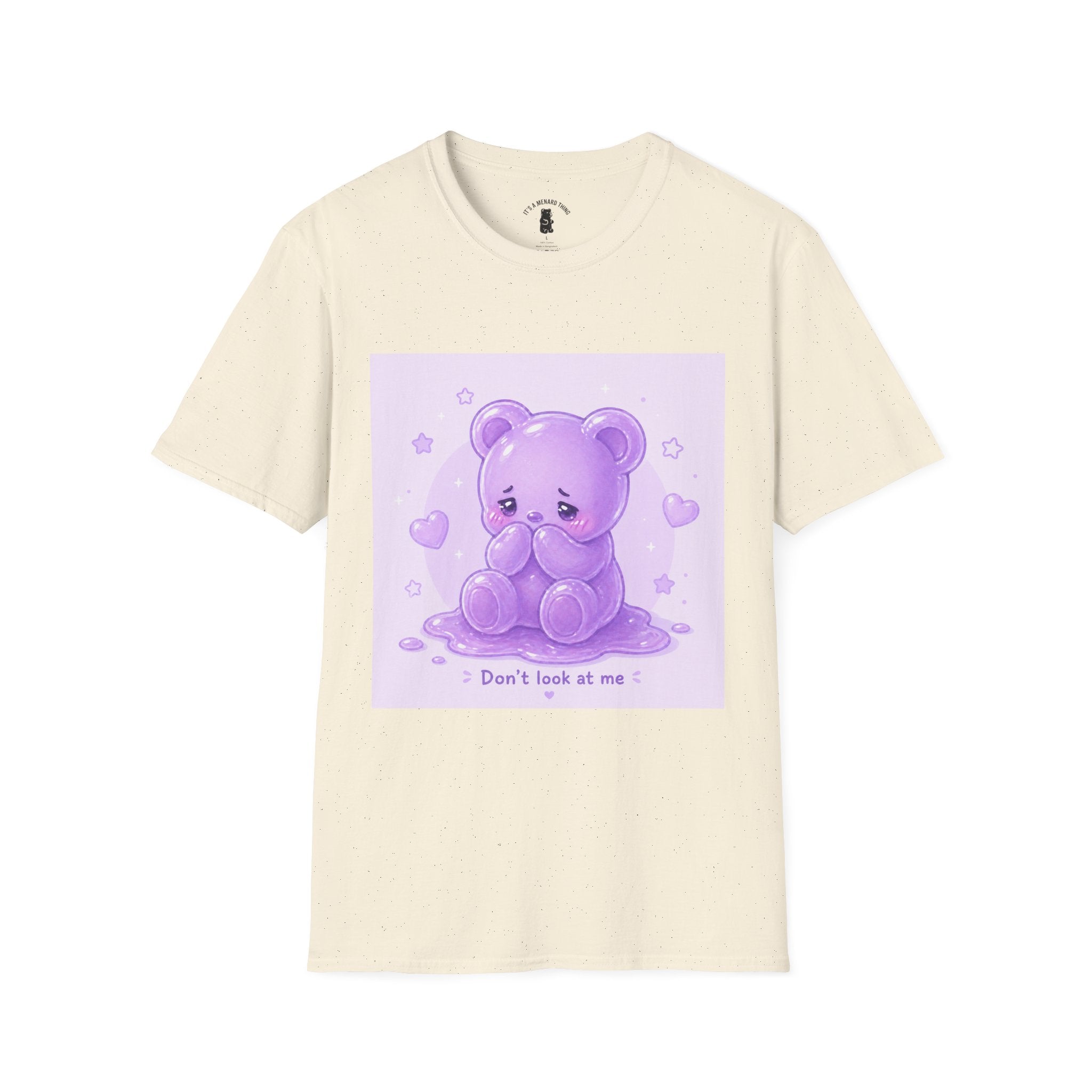 "Don't Look at Me" Shy gooey Gummy bear Kawaii T-Shirt