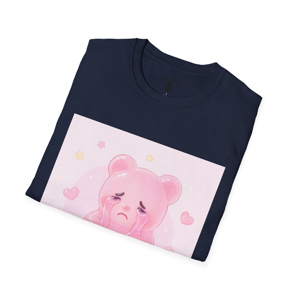 Crying Pink Gooey Gummy Bear- Graphic Tee