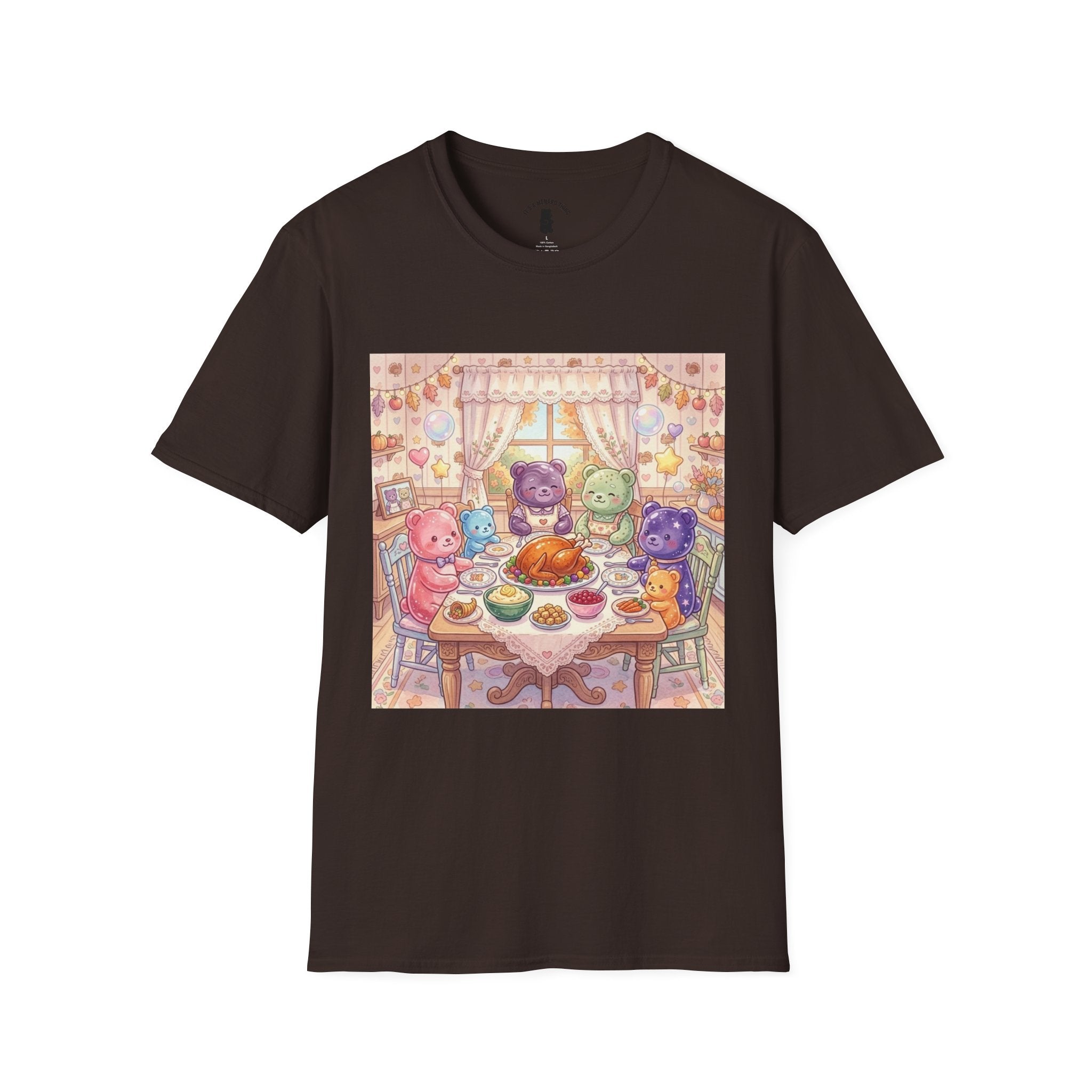 Thanksgiving with the Gummy family, Gooey Gummy Friends- Kawaii Graphic T-Shirt