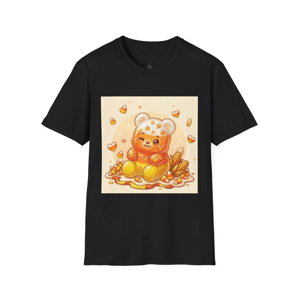 Cute Candy Corn Gooey Gummy Bear — Kawaii Graphic T-Shirt