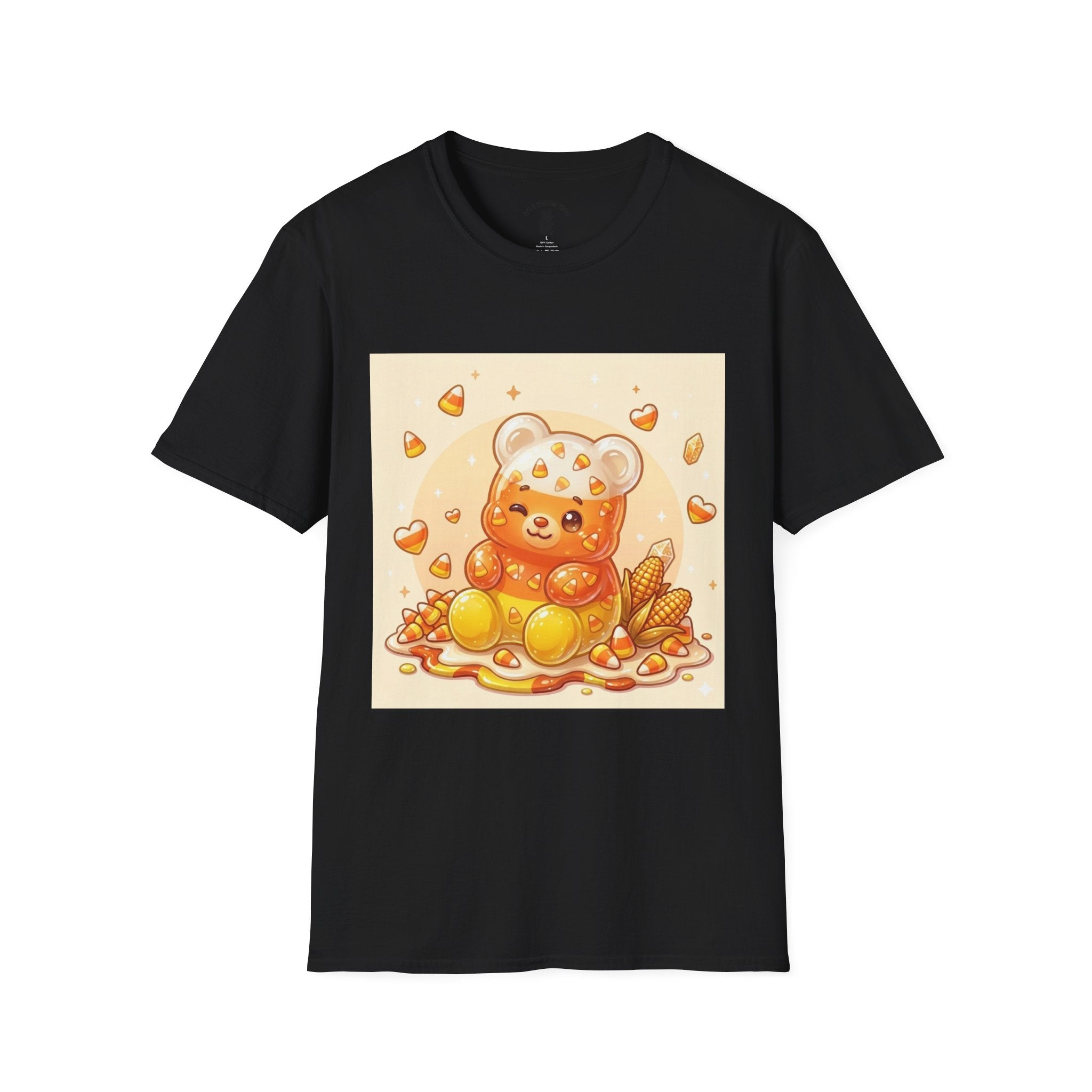 Cute Candy Corn Gooey Gummy Bear — Kawaii Graphic T-Shirt