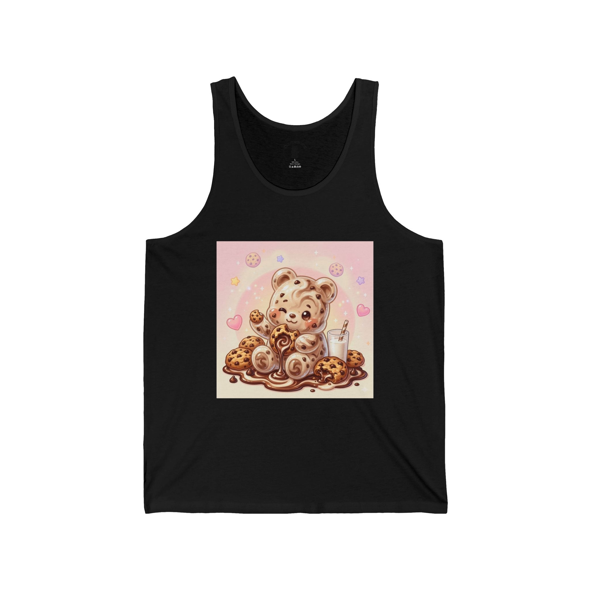 Special Milk & Cookies, Fudge Gooey Gummy Bear — Kawaii Graphic Tank Top