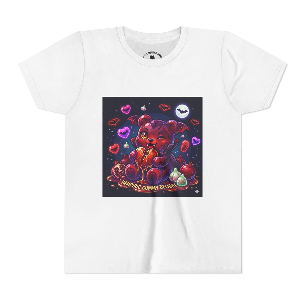 Halloween Vampire Gooey Gummy Bear - Cute Goth Heart Graphic Shirt