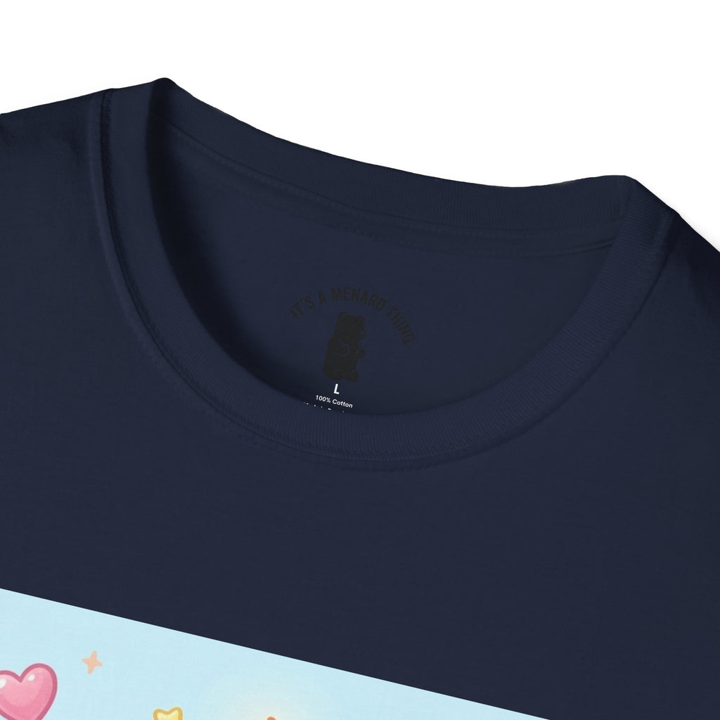Birthday Cake and Party Gooey Gummy Bear— Kawaii Graphic T-Shirt