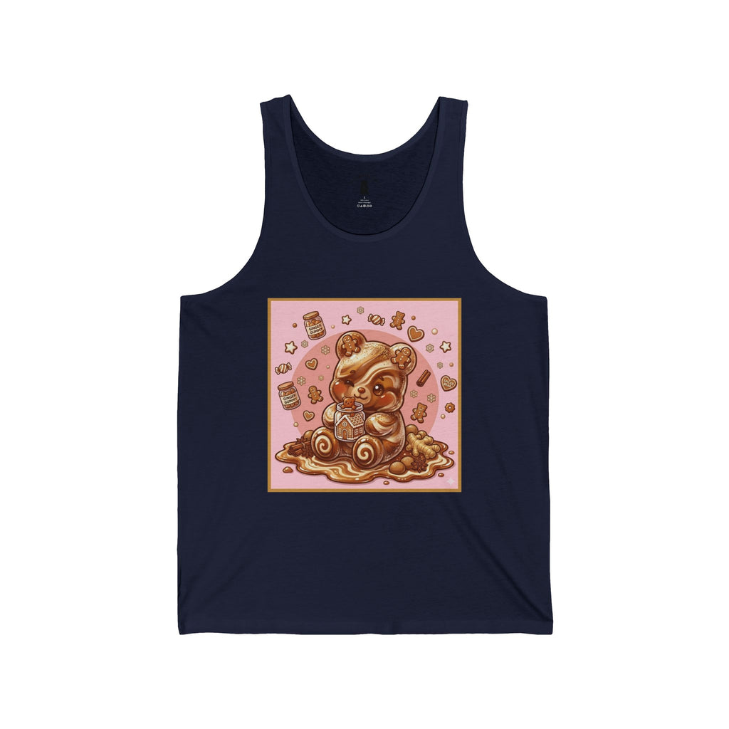 Gingerbread Frosted Cookie, Gooey Gummy Bear — Kawaii Graphic Tank Top