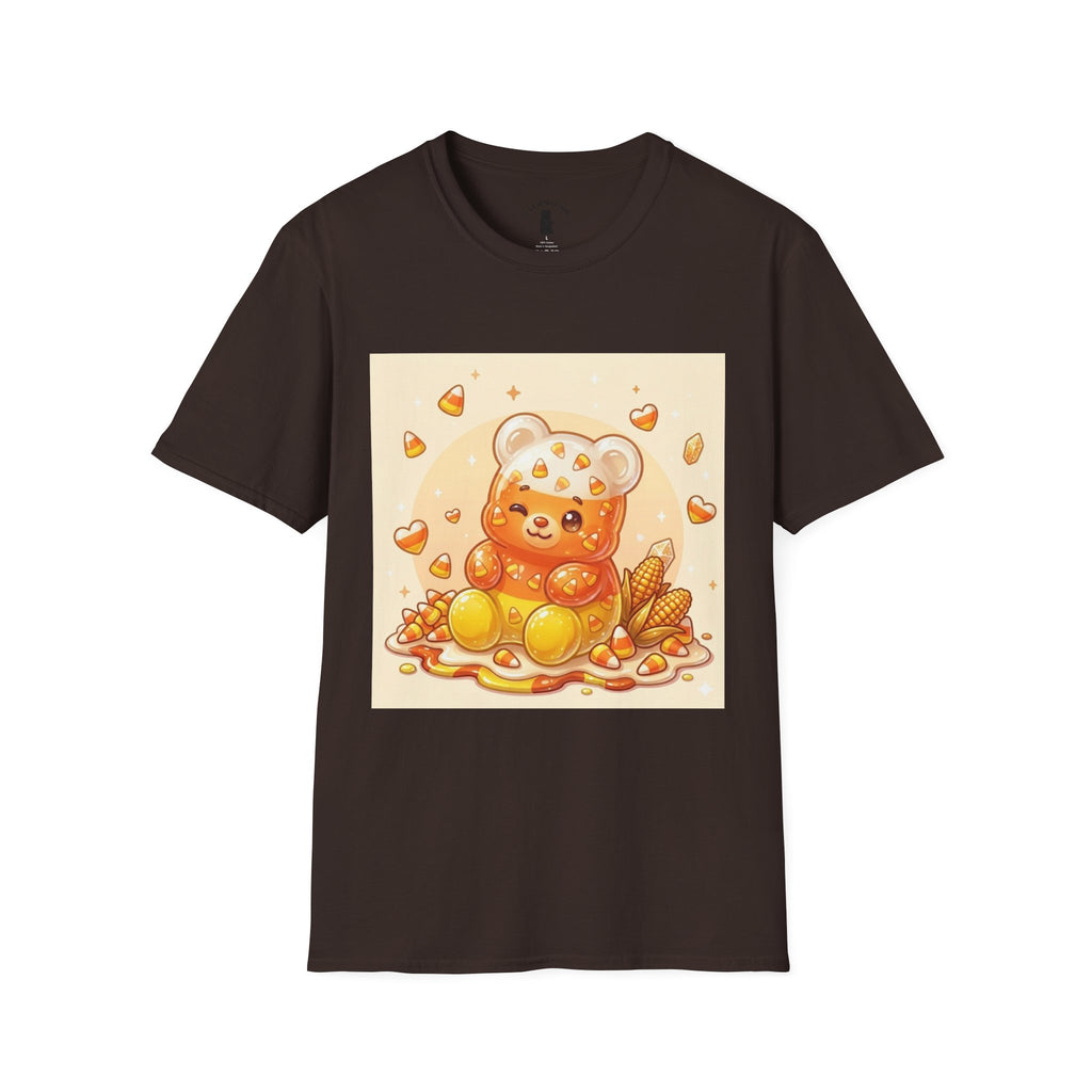 Cute Candy Corn Gooey Gummy Bear — Kawaii Graphic T-Shirt