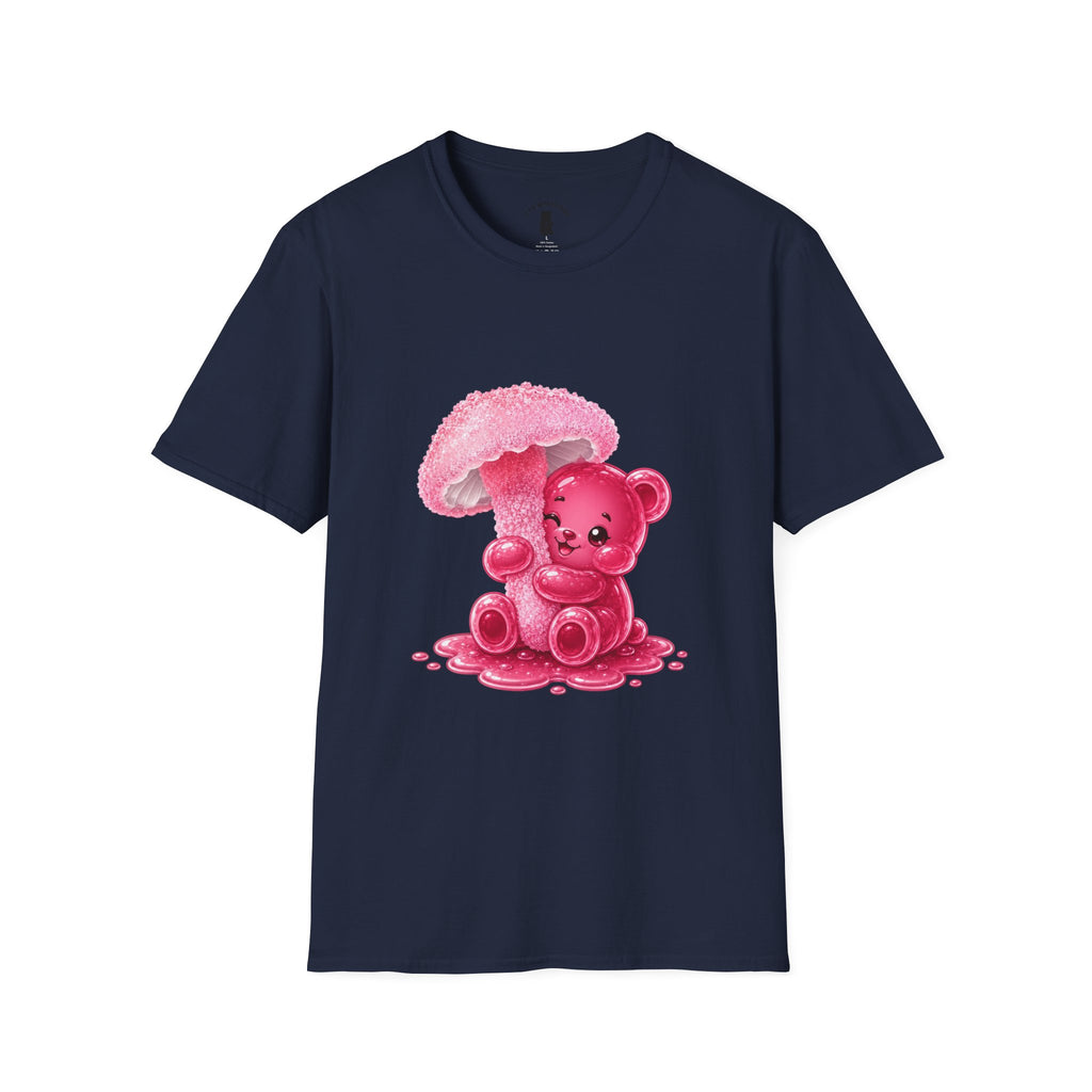Rare Pink Mushroom Umbrella, Oozy Bear Gummy Friend- Graphic Shirt
