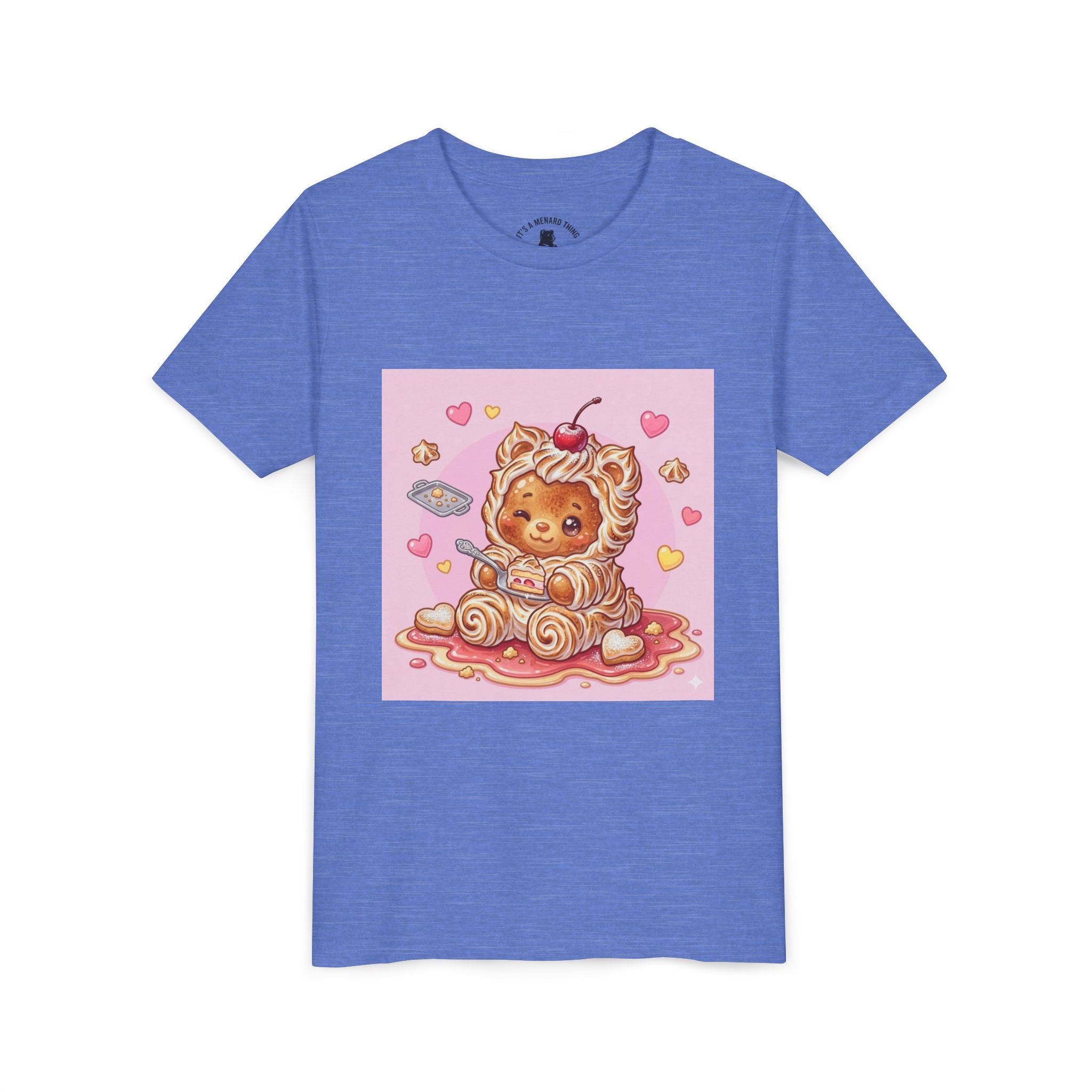 Kawaii Baked Alaska Dessert Gooey Gummy Bear- Kids Tee