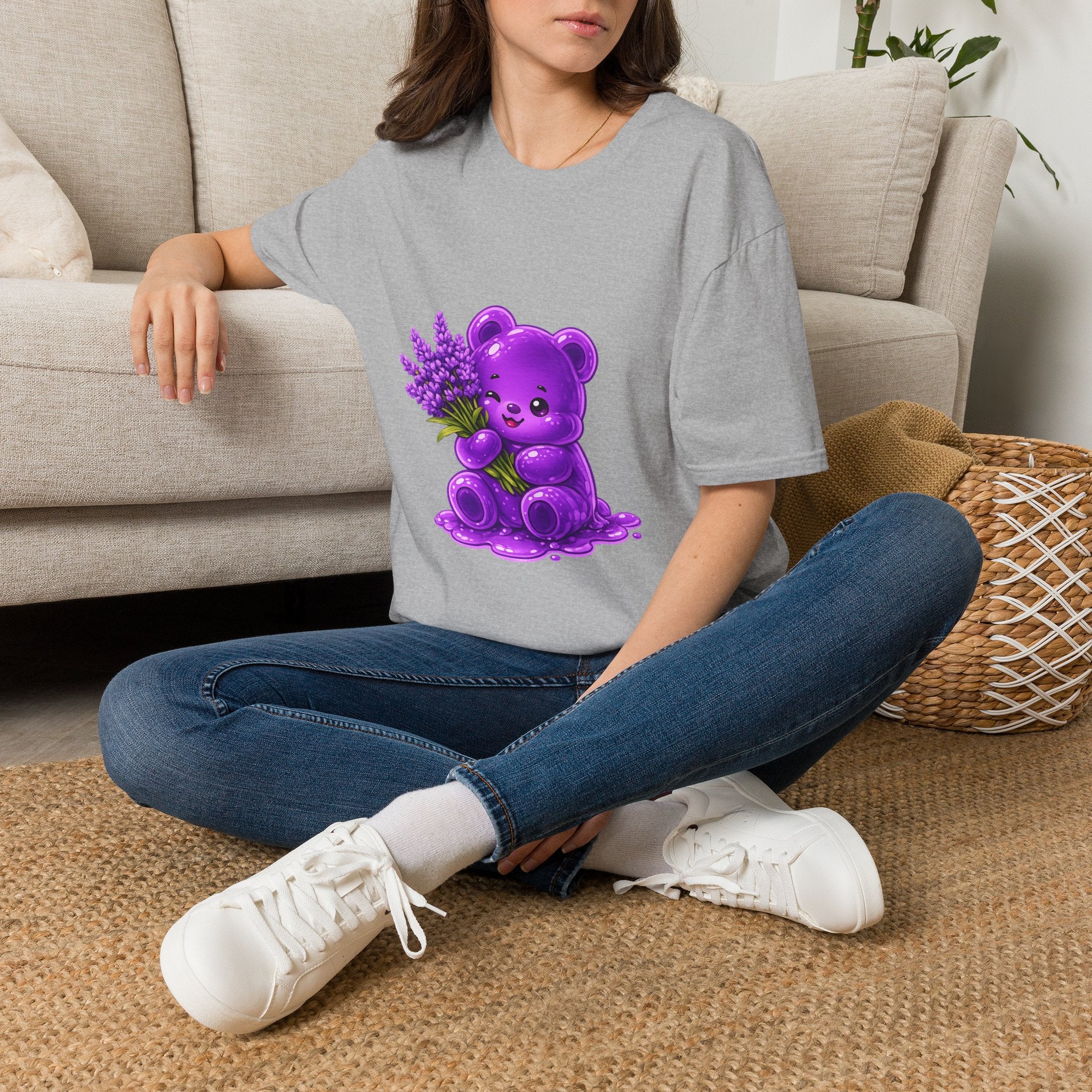 Special Lavender flower, Oozy Bear Gummy Friend- Graphic Shirt