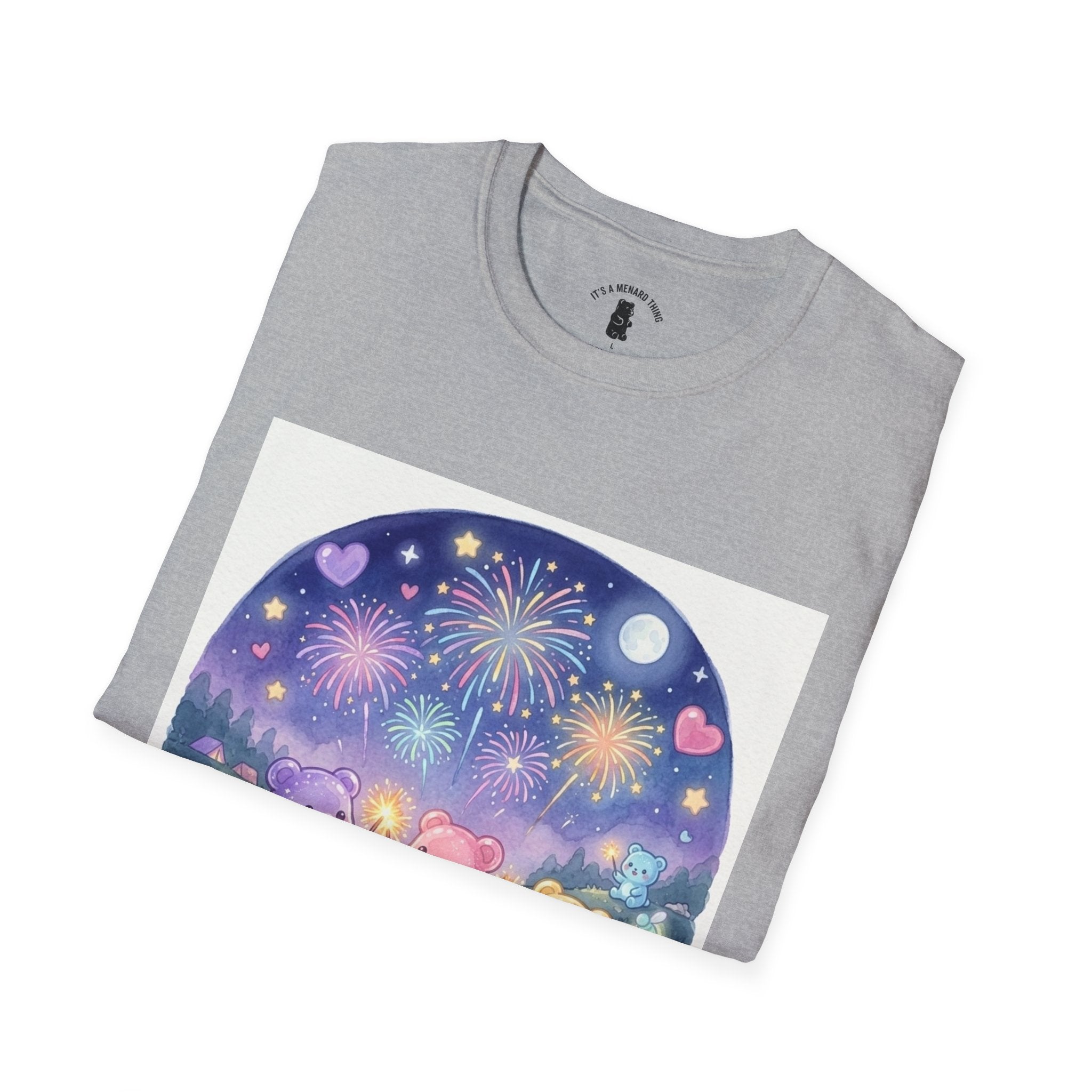 Firework wonder, Gooey Gummy bear Friends- Kawaii Graphic T-Shirt