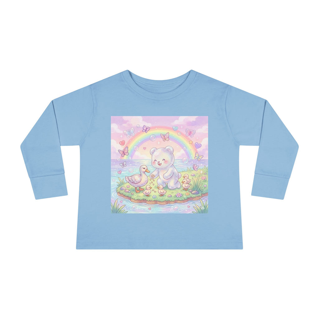 Feeding The Ducks at The Park, Oozy Bear Gummy Friend- Graphic Long Sleeve Shirt