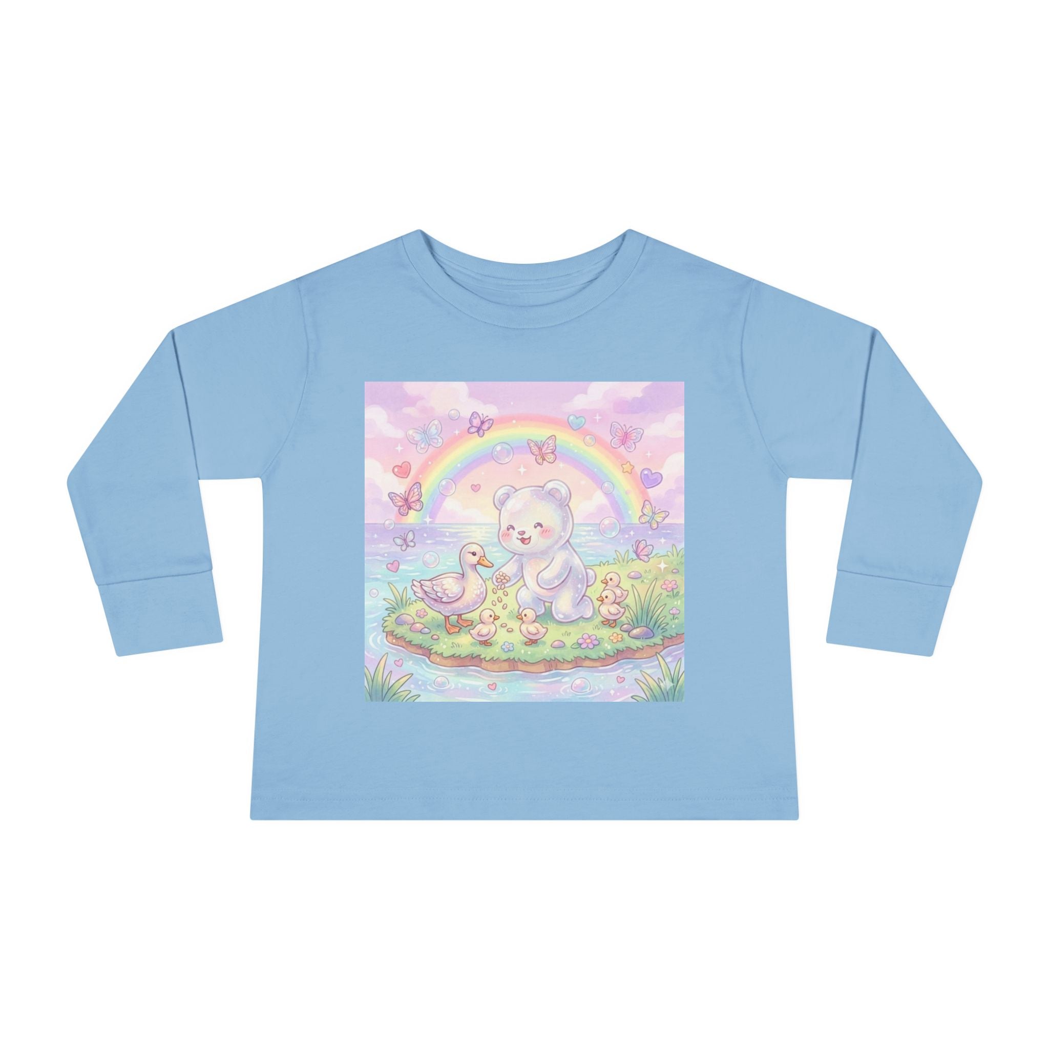 Feeding The Ducks at The Park, Oozy Bear Gummy Friend- Graphic Long Sleeve Shirt