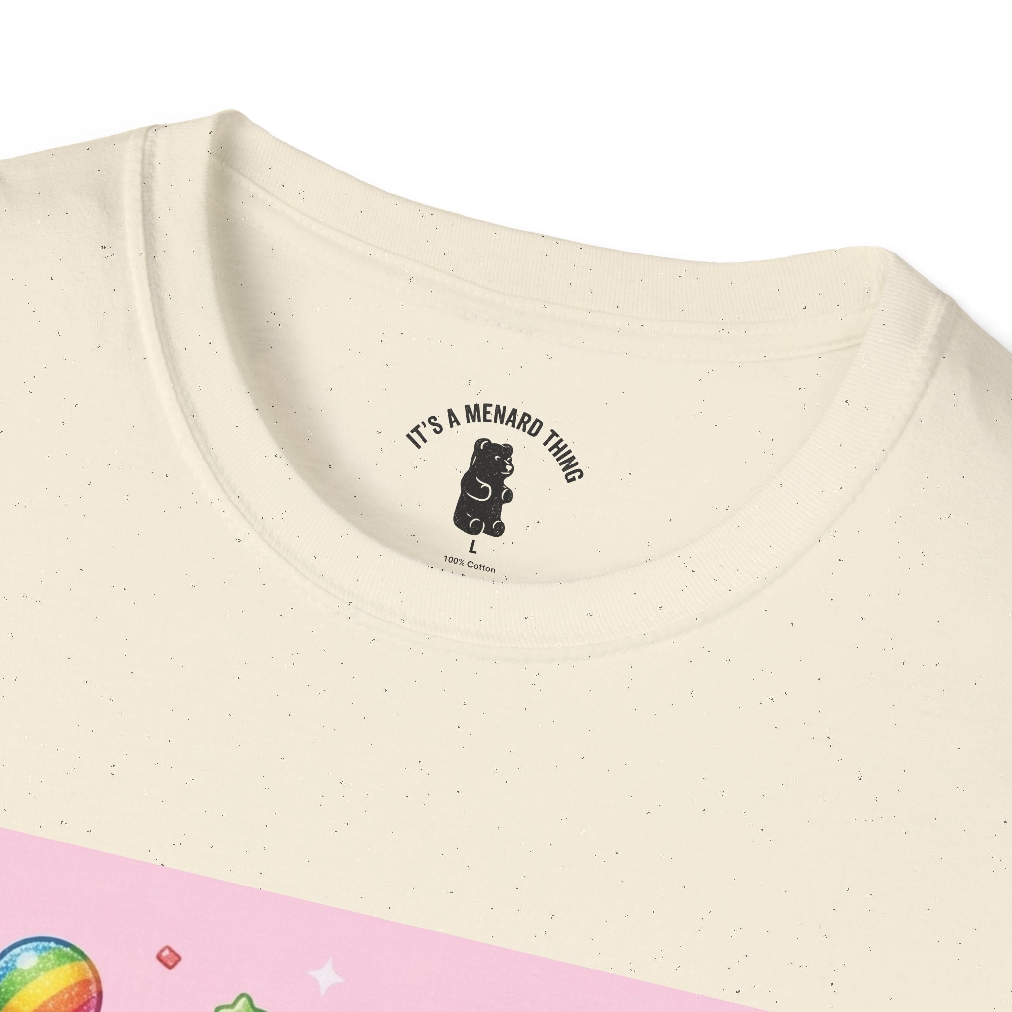 Rainbow Stripe Lollipop Gooey Gummy Bear T-Shirt — Cute Graphic Tee