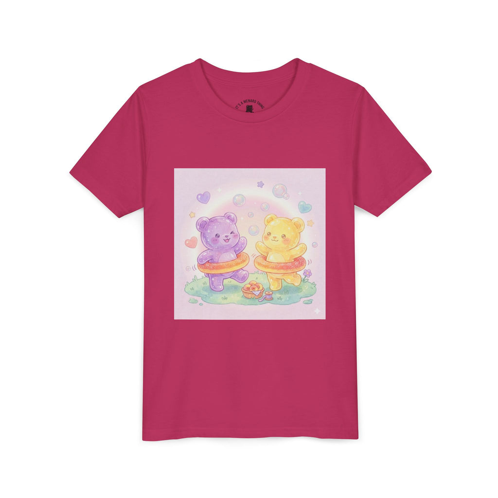 Friendship Peach ring Hula-Hoop Gooey Gummies- Graphic Kids T-Shirt