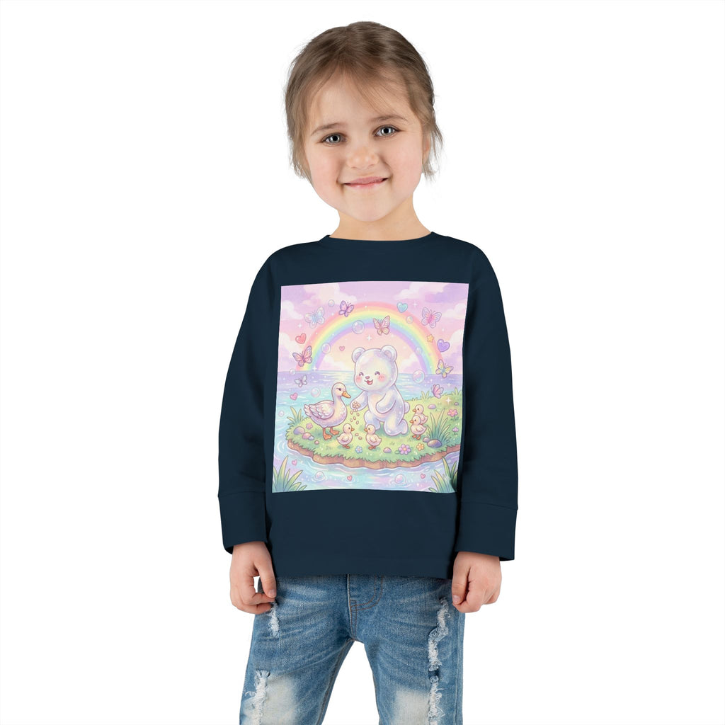 Feeding The Ducks at The Park, Oozy Bear Gummy Friend- Graphic Long Sleeve Shirt