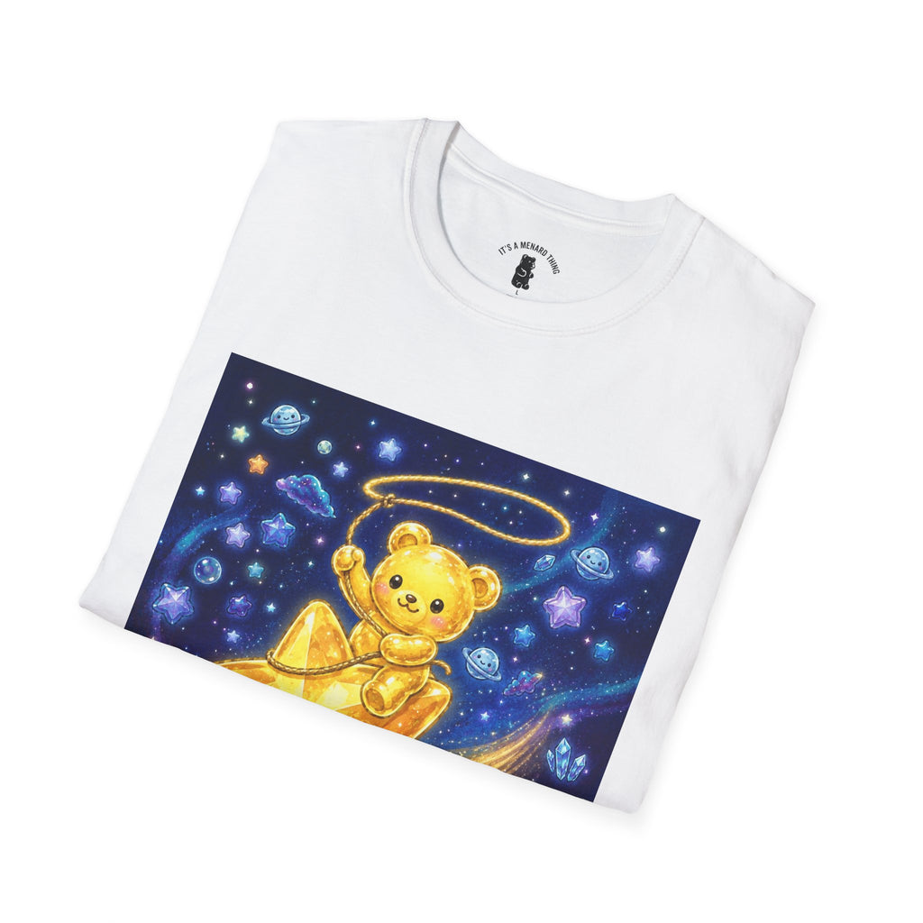Rodeo Star, Golden Crstyal Gooey Gummy Bear- Kawaii Graphic T-Shirt