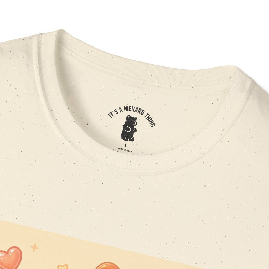 Peach Ring Gooey Gummy Bear- Cute Graphic T-Shirt